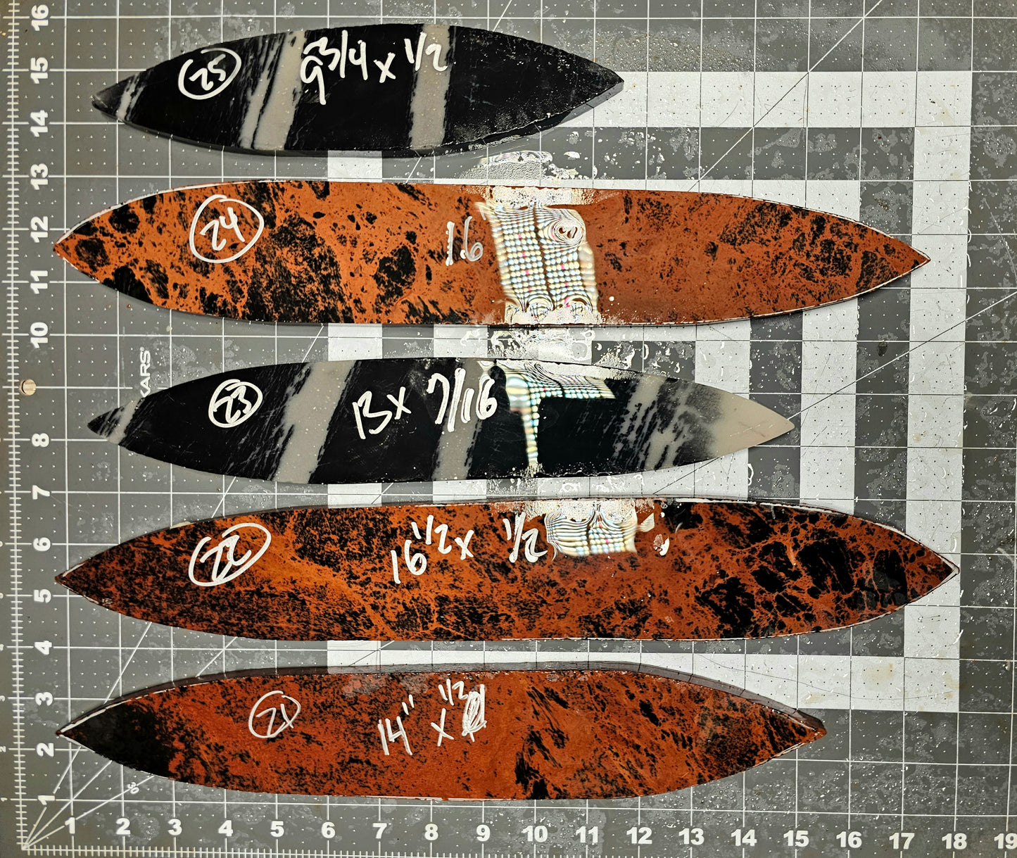 Page 5 Ceremonial Blade Preforms,Dance Blade Preforms Flintknapping Slabs.