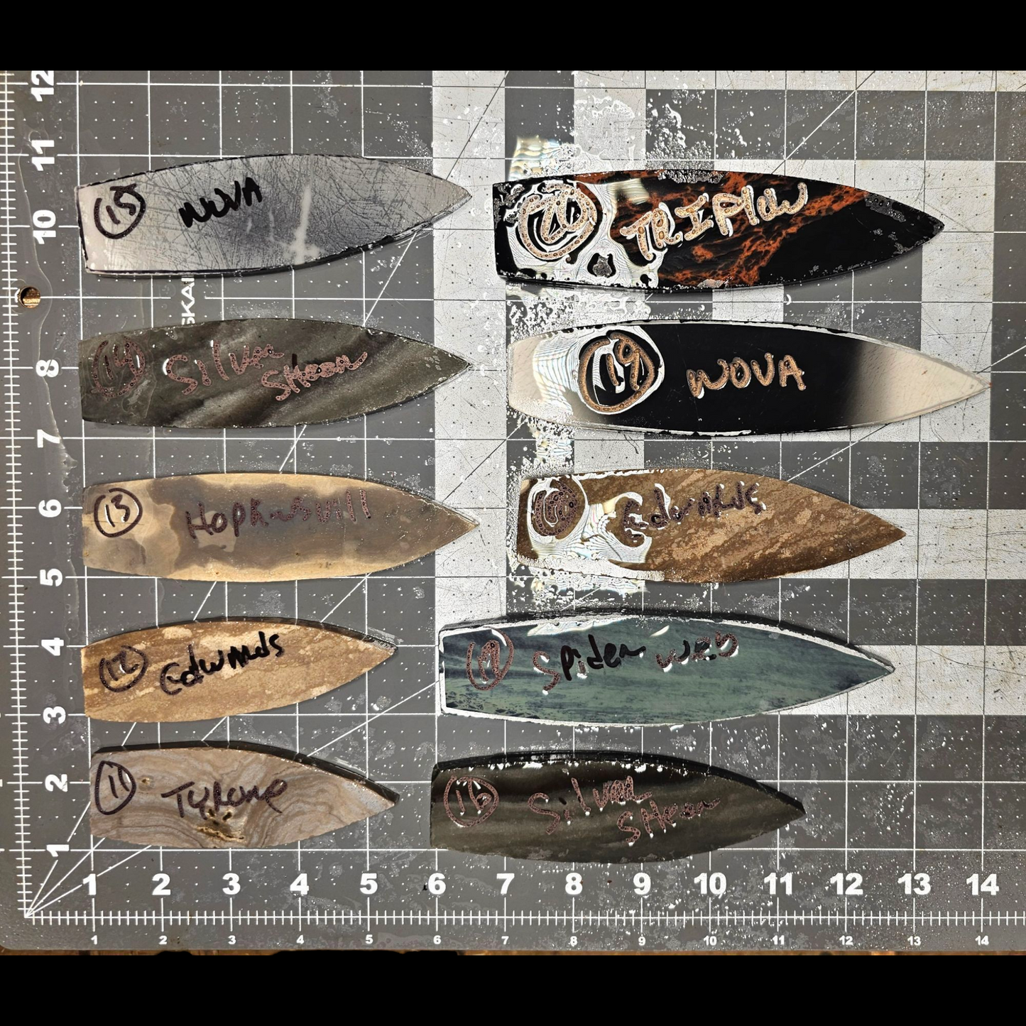 Page 2 Agate Basin Preforms,Flintknapping Slabs.