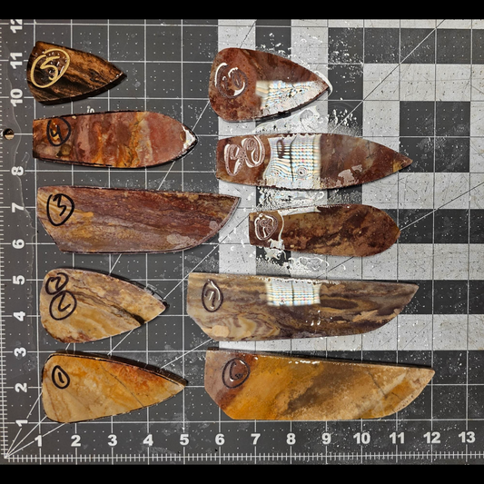 Page 1, Alibates Preforms,Flintknapping Slabs.