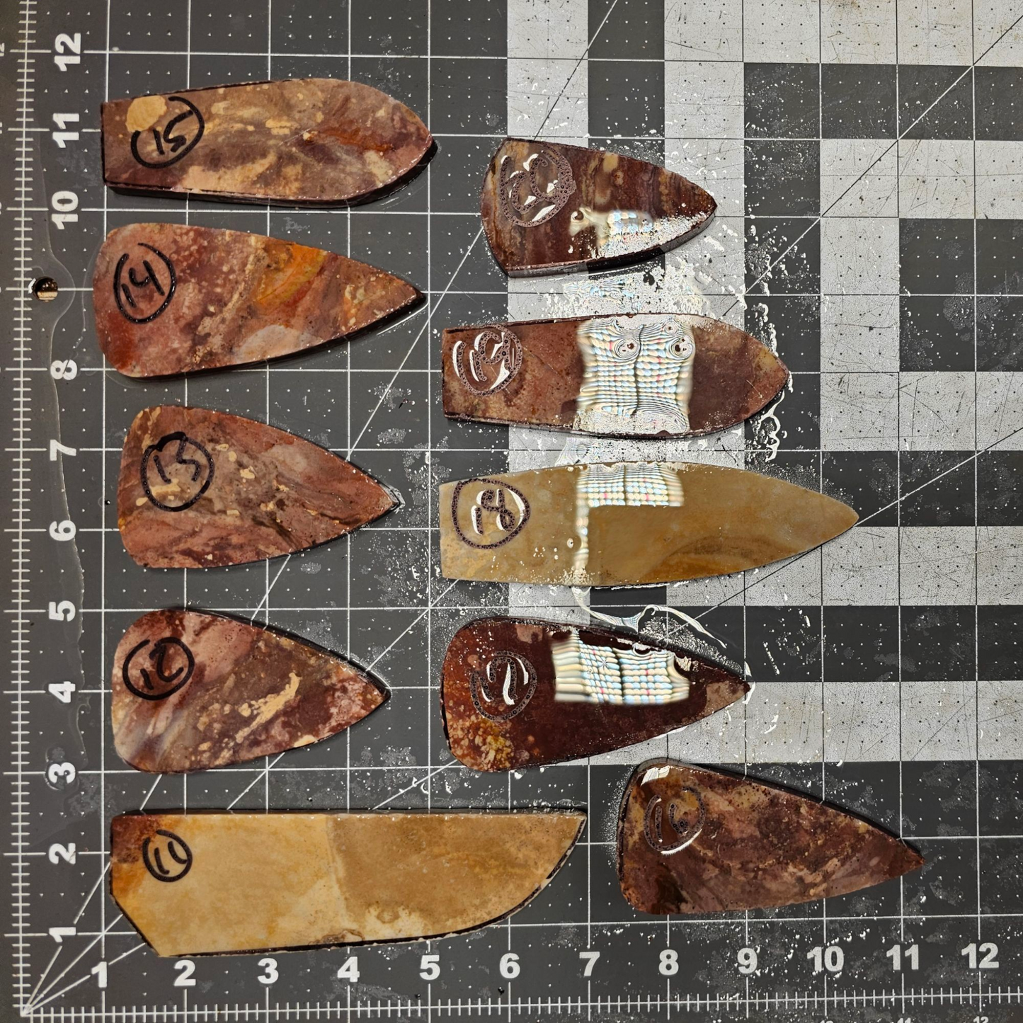 Page 2, Alibates Preforms,Flintknapping Slabs.