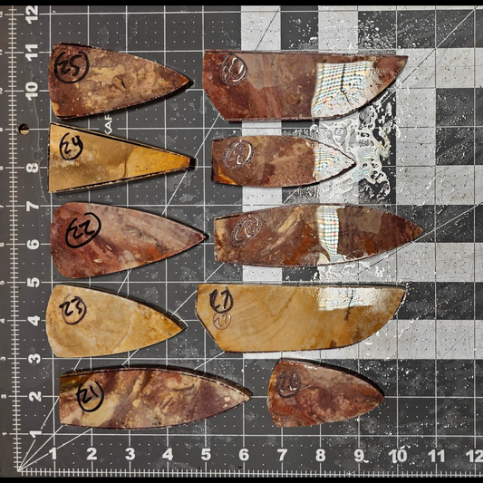 Page 3, Alibates Preforms,Flintknapping Slabs.