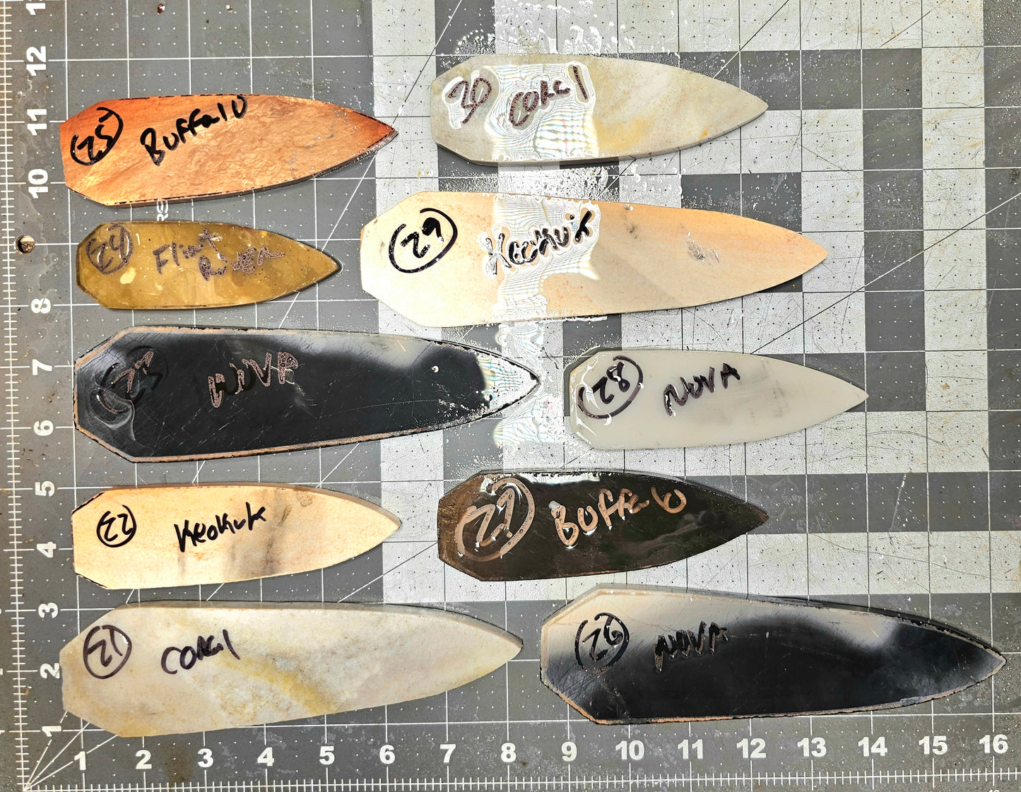 Page 2 Dovetail Preforms,Flintknapping Slabs.