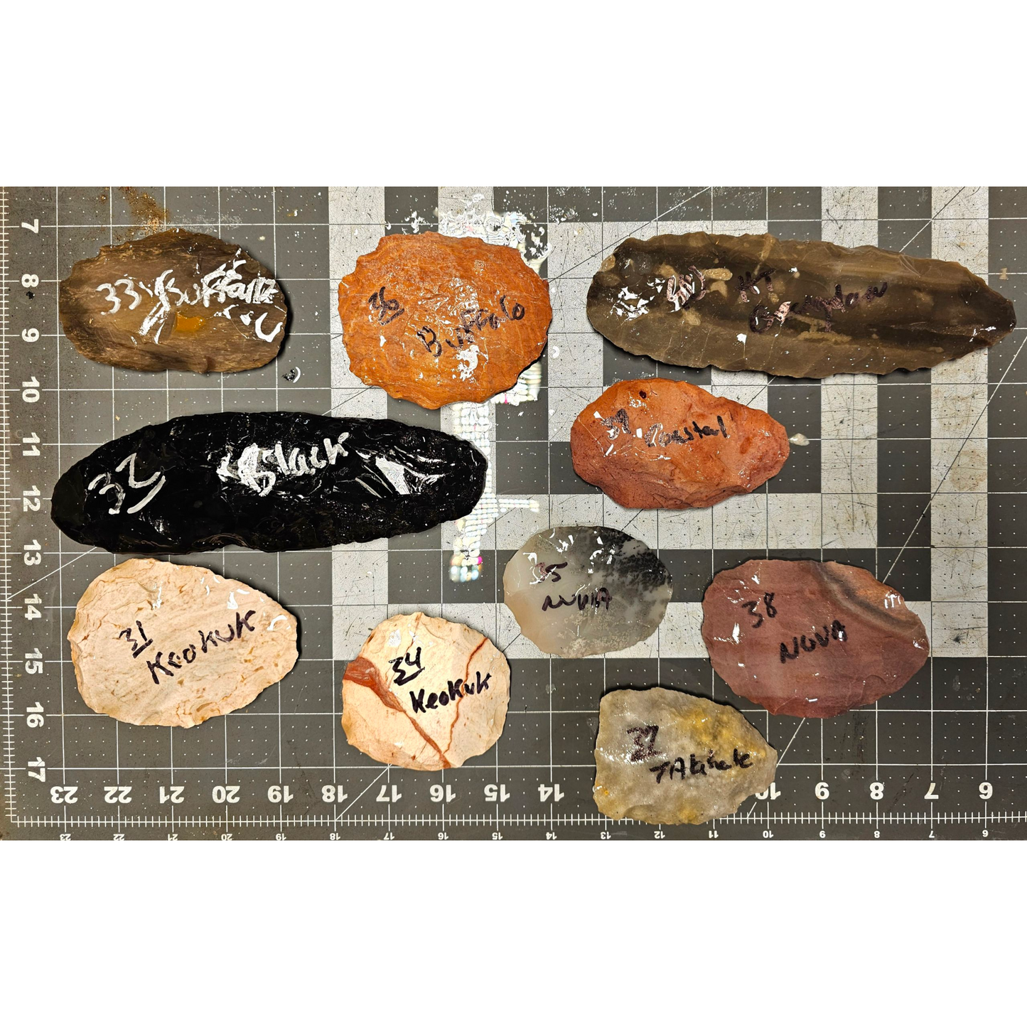 Page 4 Bifaces, Flintknapping Stone, Flint , Chert