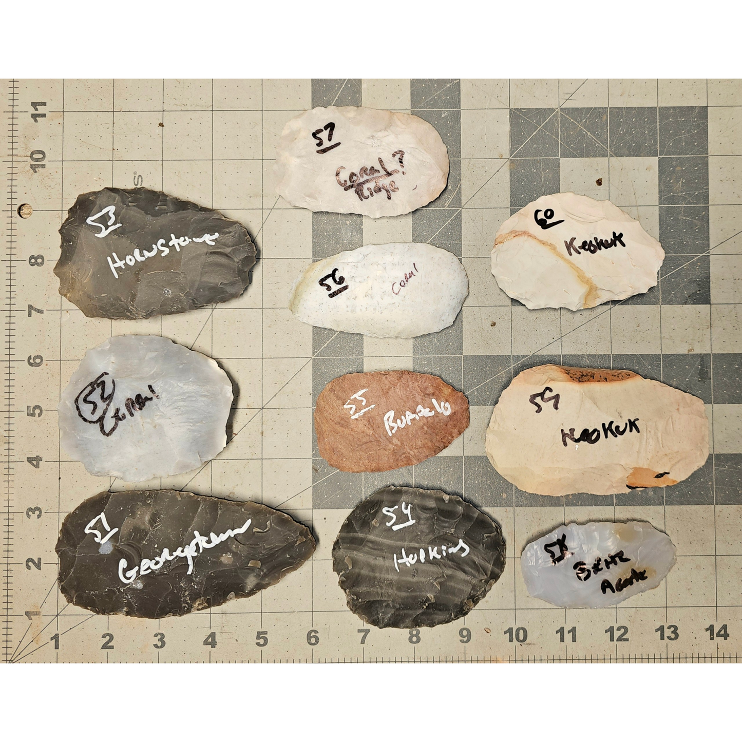 Page 6 Bifaces, Flintknapping Stone, Flint , Chert