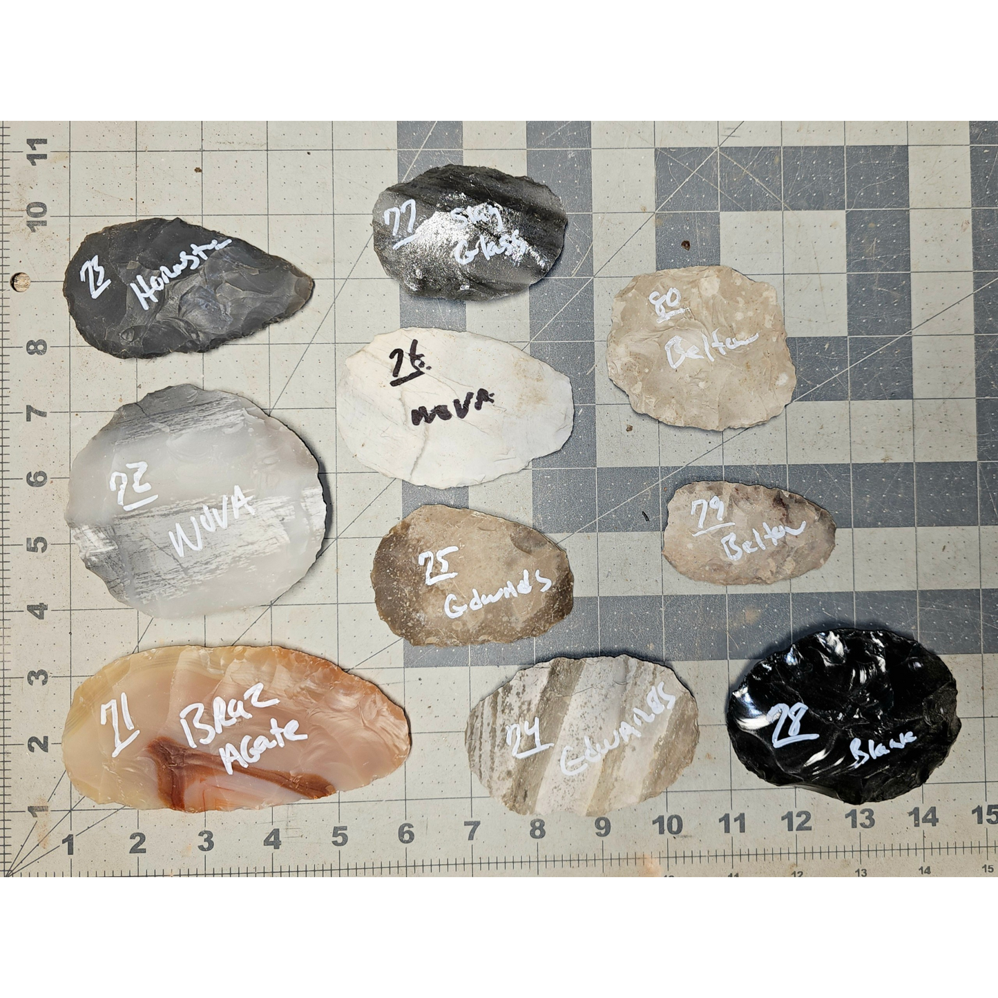 Page 8 Bifaces, Flintknapping Stone, Flint , Chert