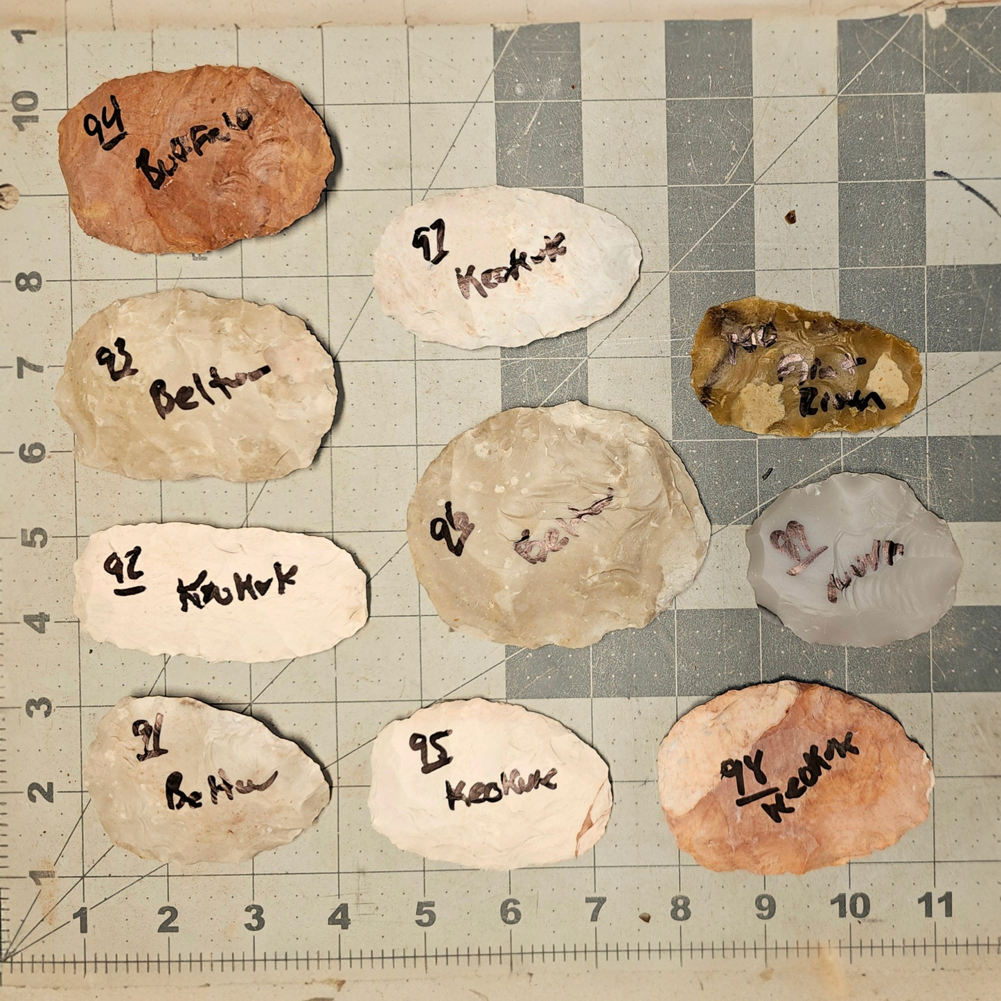Page 10 Bifaces, Flintknapping Stone, Flint , Chert