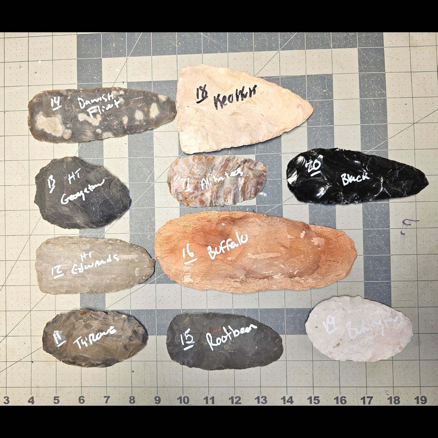 Page 2 Bifaces, Flintknapping Stone, Flint , Chert