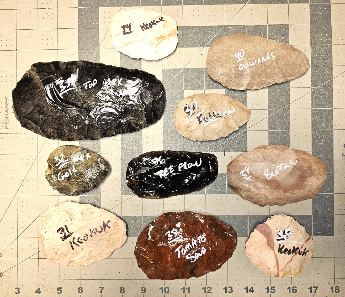 Page 4 Bifaces, Flintknapping Stone, Flint , Chert