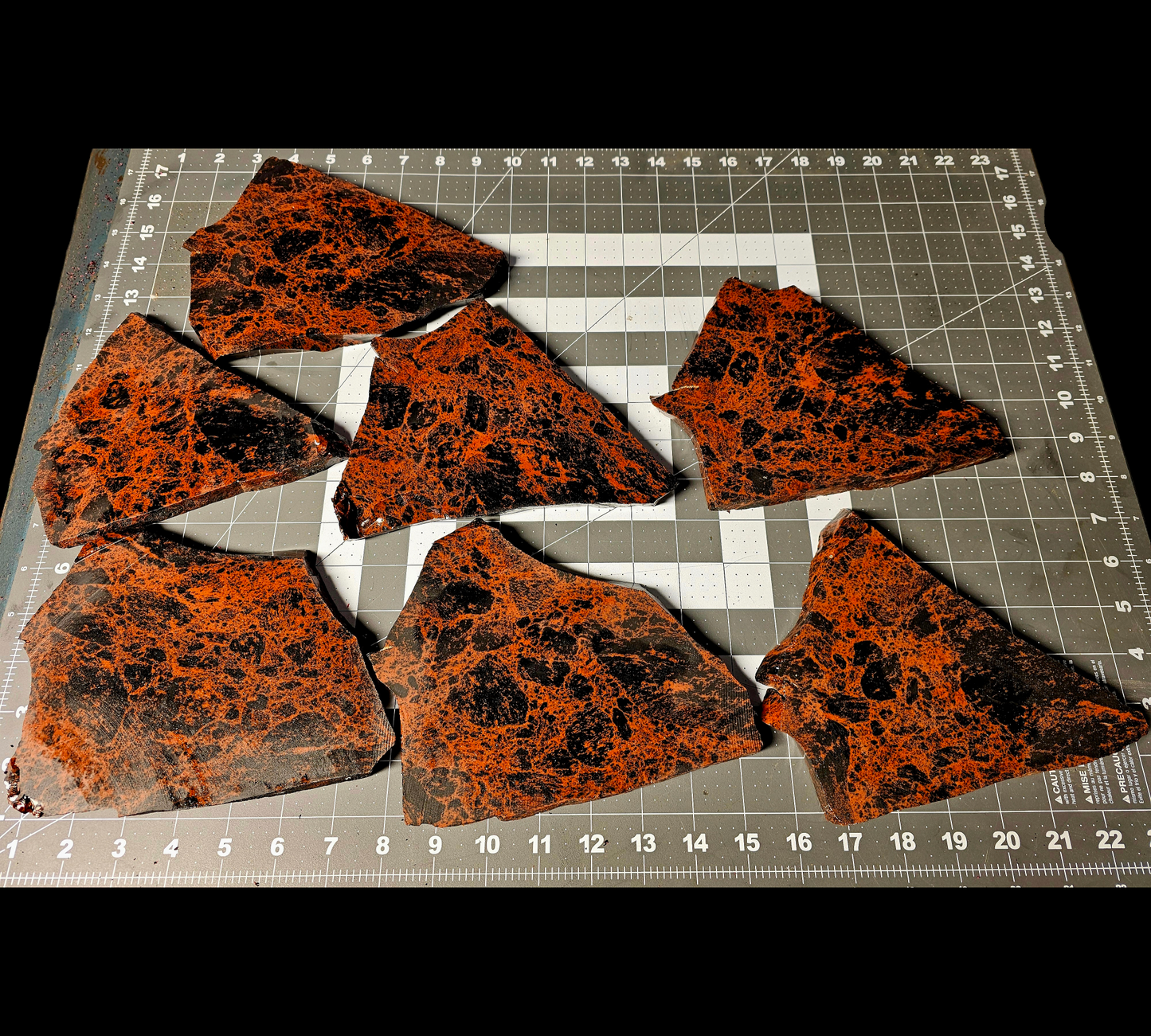 Mahogany Obsidian Percussion Slabs, Flintknapping Slabs 5" minimum order