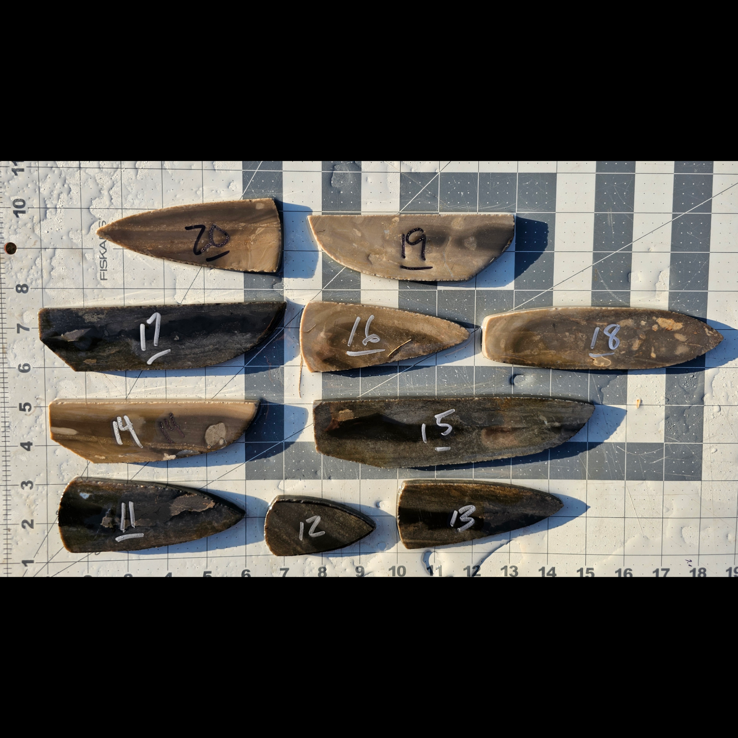 Page 2 Heat Treated Georgetown Pressure Slabs, High Grade Flint, Flintknapping Slabs