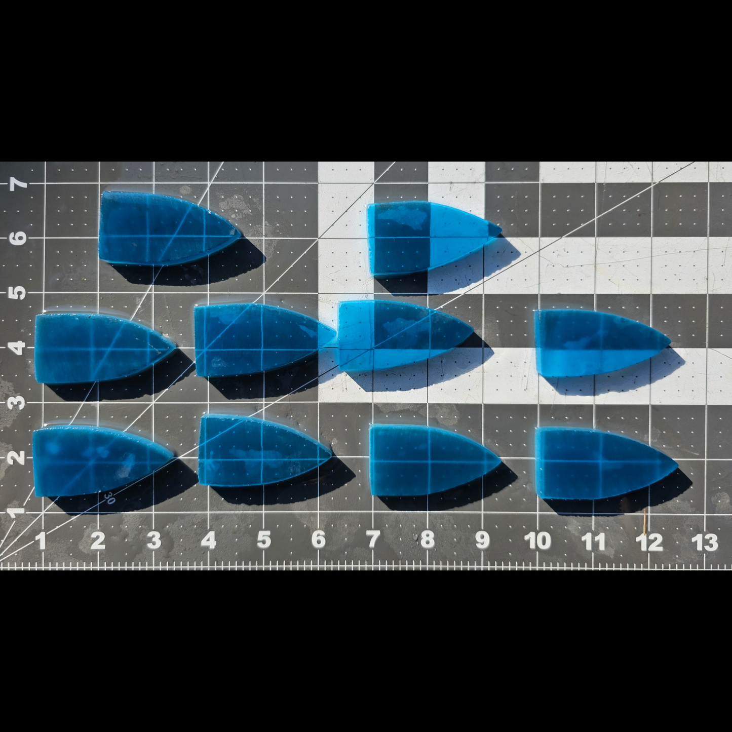 Page 1 Cobalt Blue Fiber Optic Glass Presure Preforms,Flintknapping Slabs.