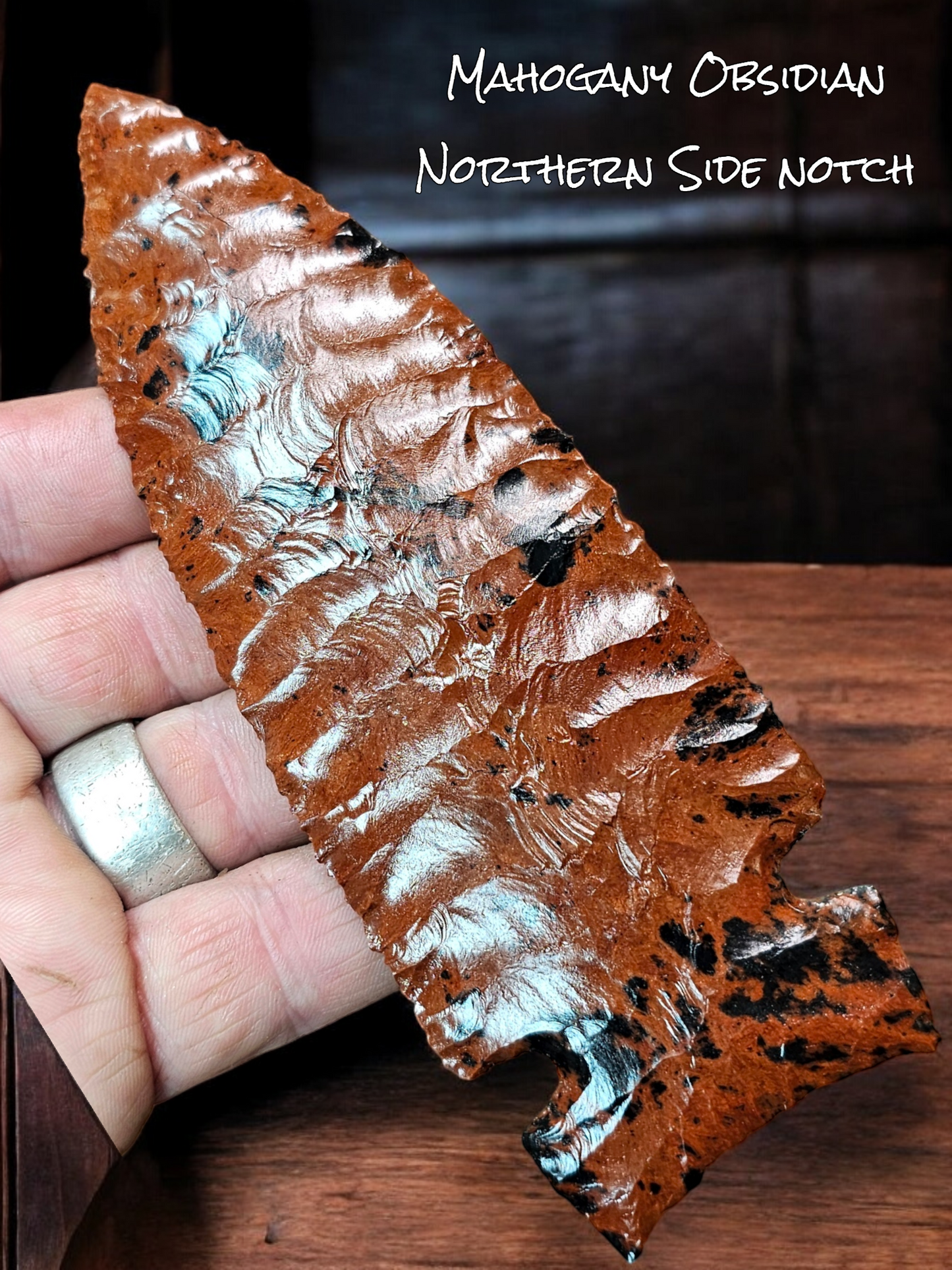 Page 1 Mahogany Obsidian Slabs, Flintknapping Slabs