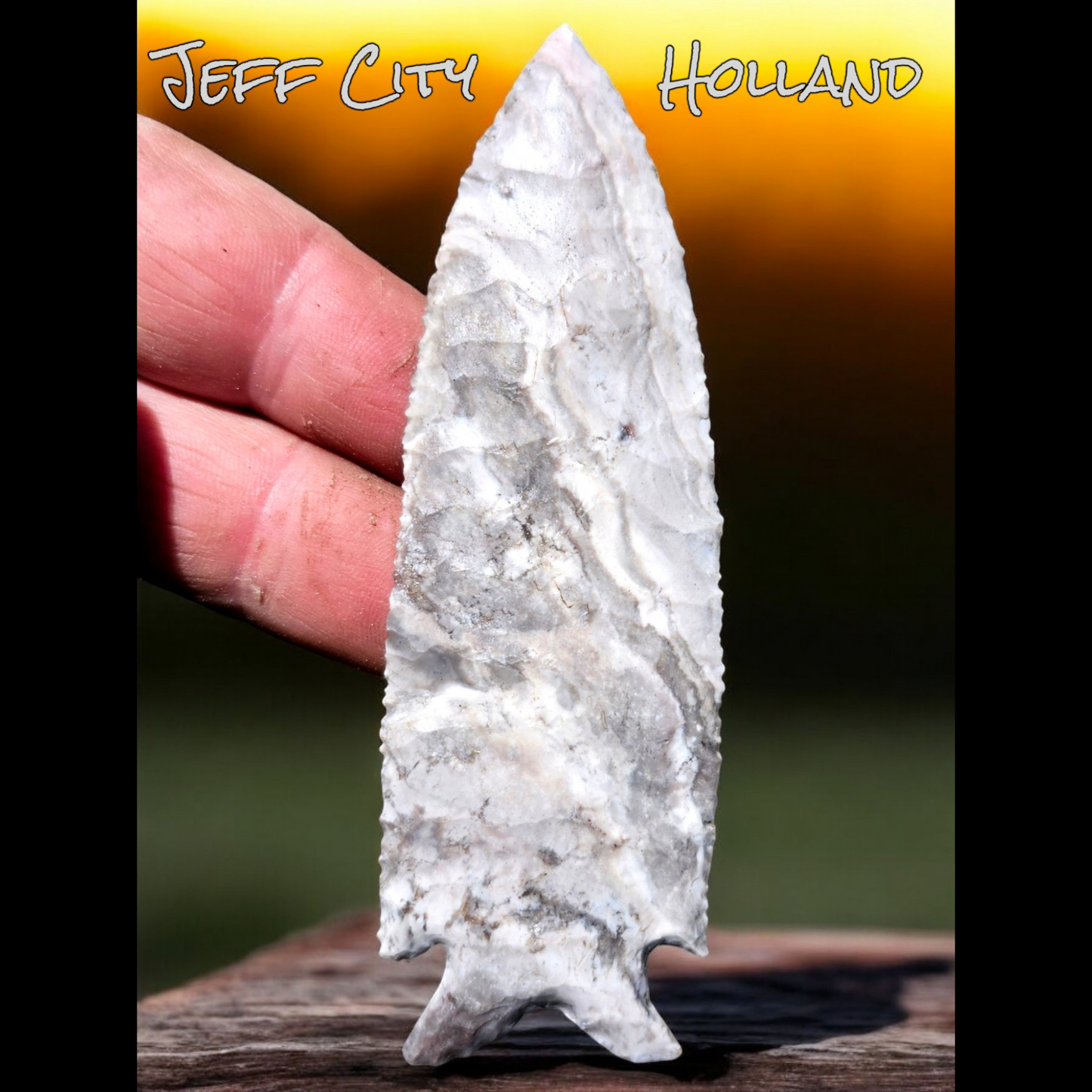 Page 3, Scottsbluff, Hardin, Dagger, Holland Performs,Flintknapping Slabs.