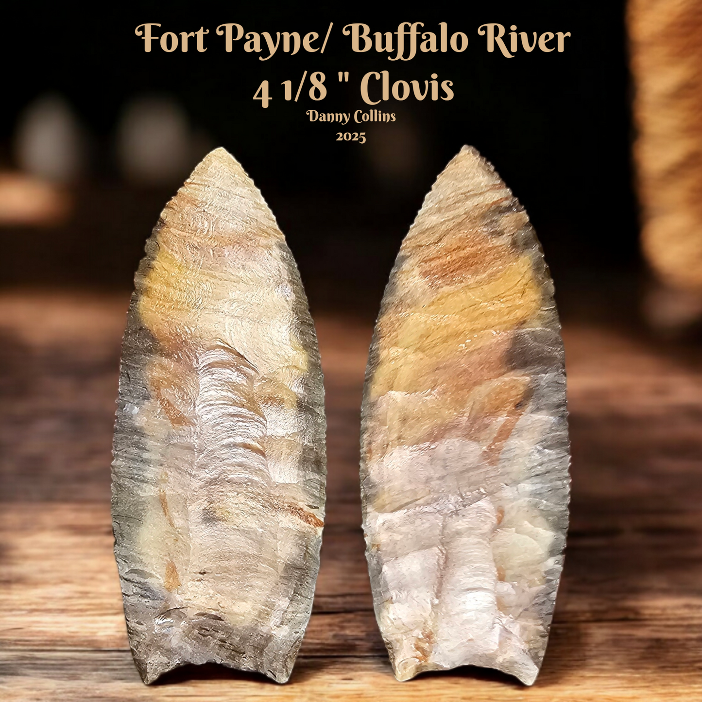 FortPayne / Buffalo River Clovis Arrowhead / Spear Point, Fort Payne Chert Clovis