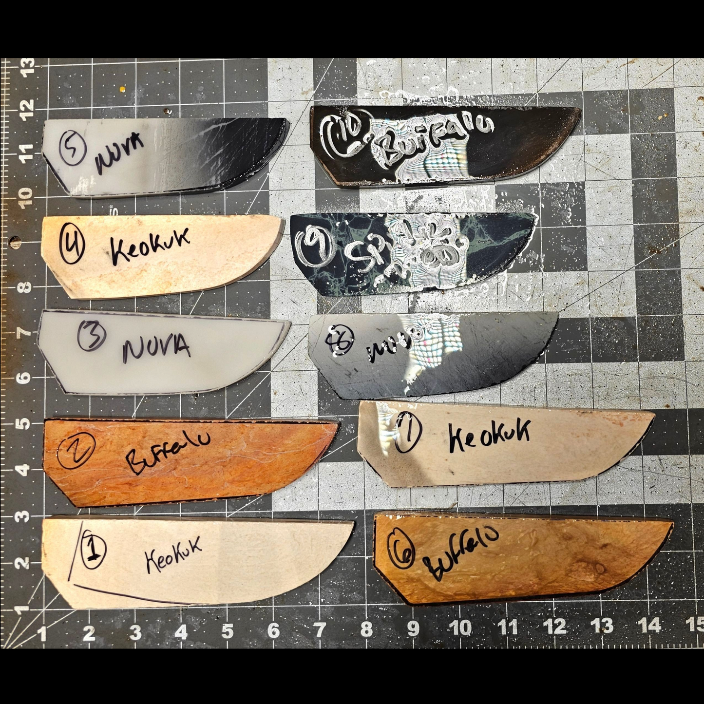 Page 1, Knife Blade Preforms,Flintknapping Slabs.