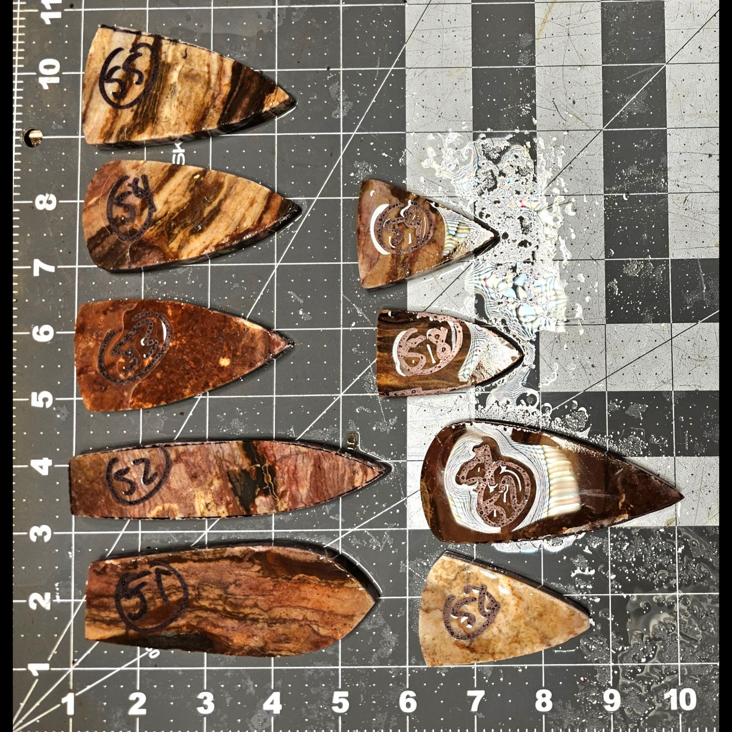 Page 6, Alibates Preforms,Flintknapping Slabs.