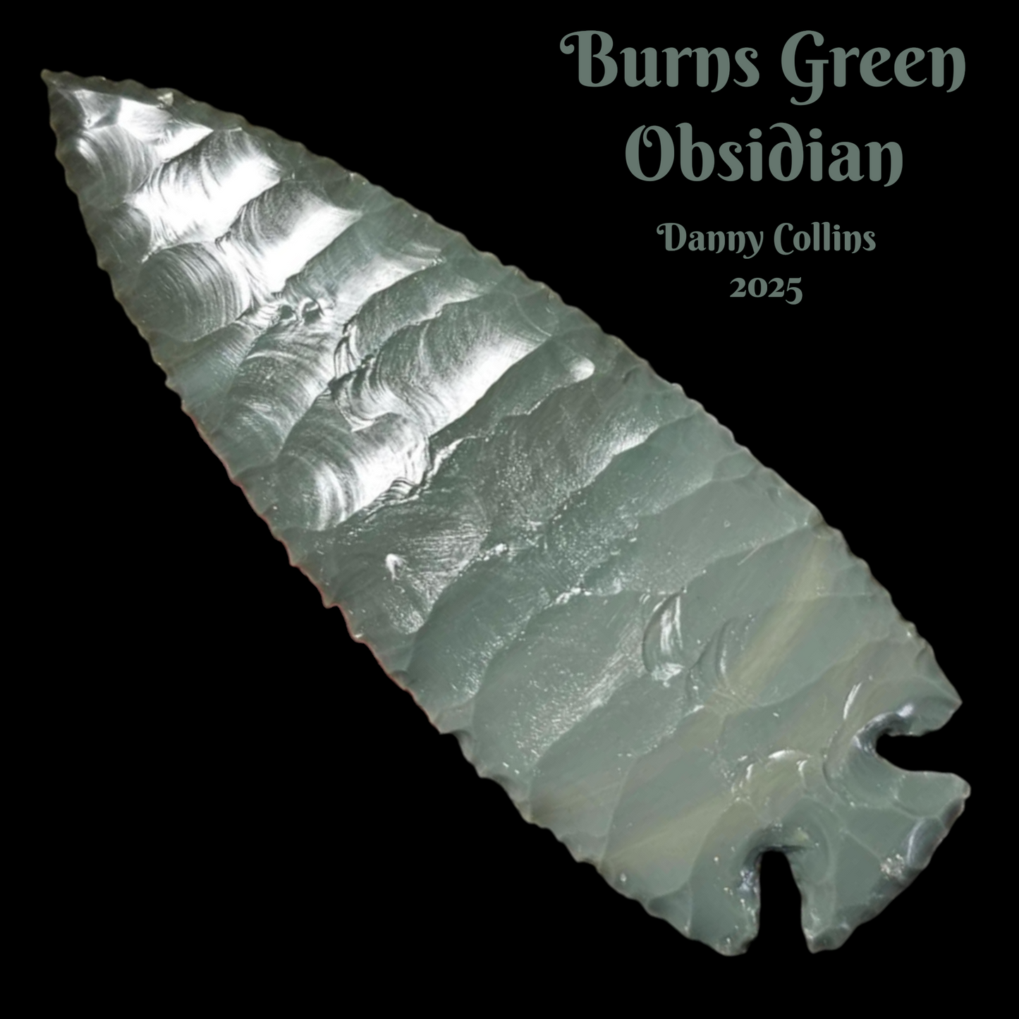 Page 2, Burns Green Obsidian Preforms,Flintknapping Slabs.