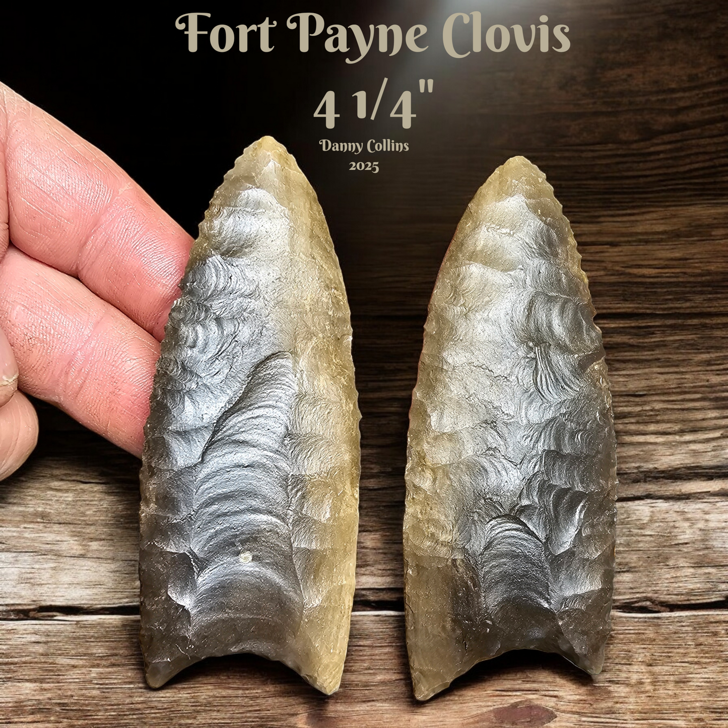 FortPayne) Clovis Arrowhead / Spear Point, Fort Payne Chert Clovis