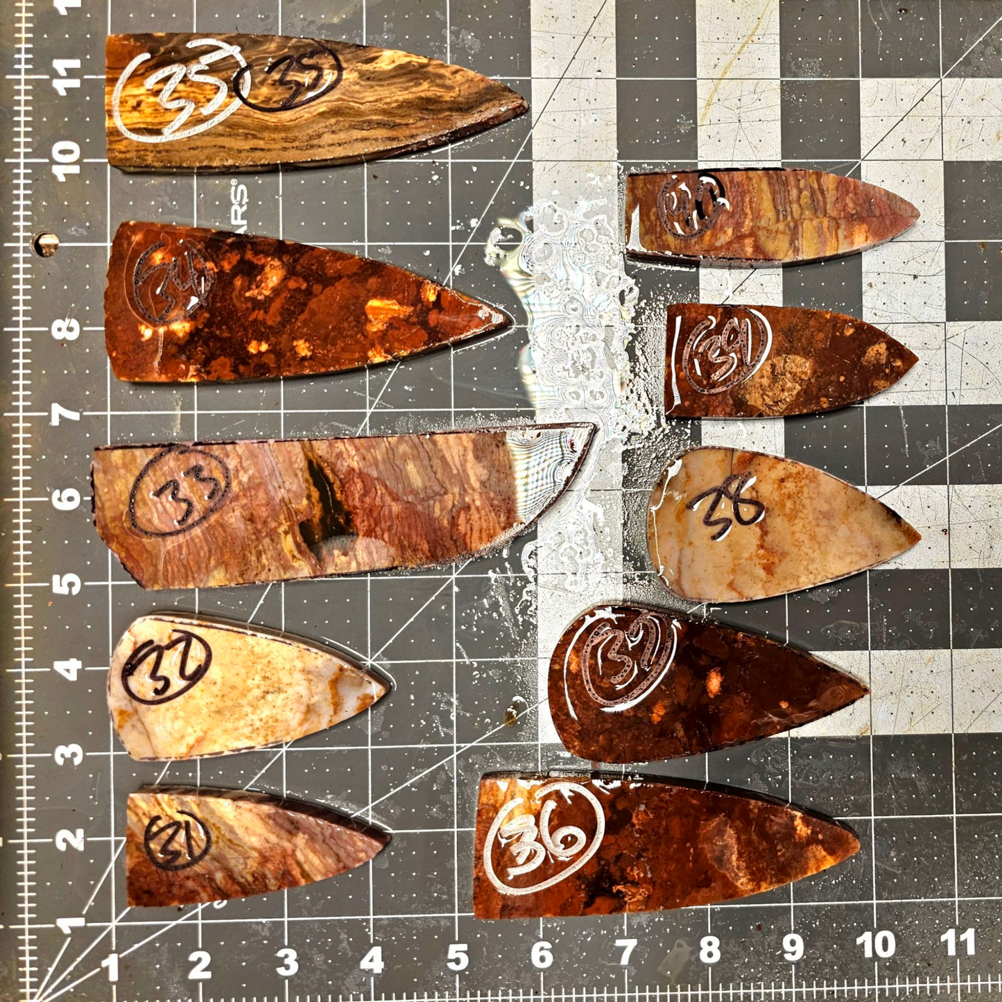 Page 4, Alibates Preforms,Flintknapping Slabs.