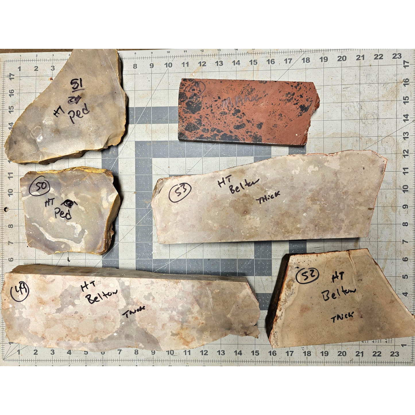 Page 9 Percussion Slabs, Flintknapping Percussion Slabs