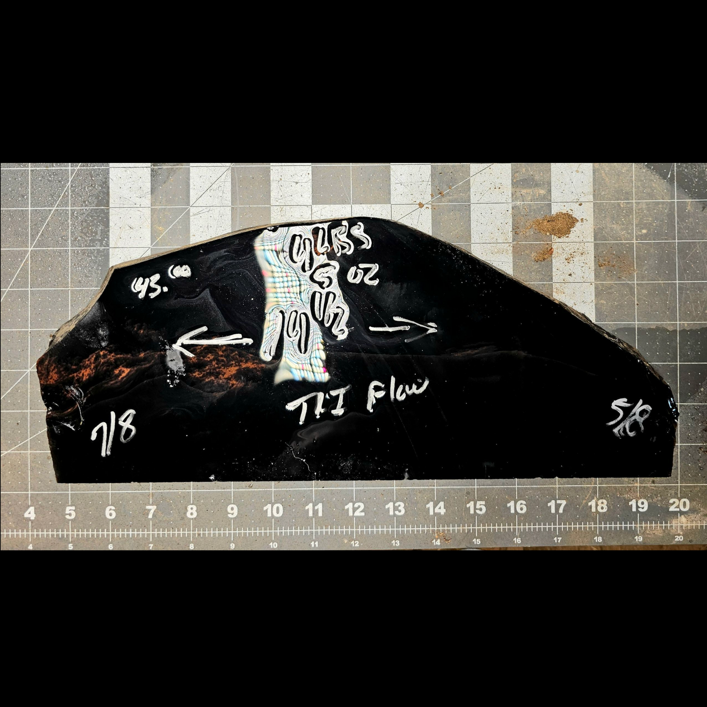 Tri Flow Obsidian Percussion Slabs, Flintknapping Slabs