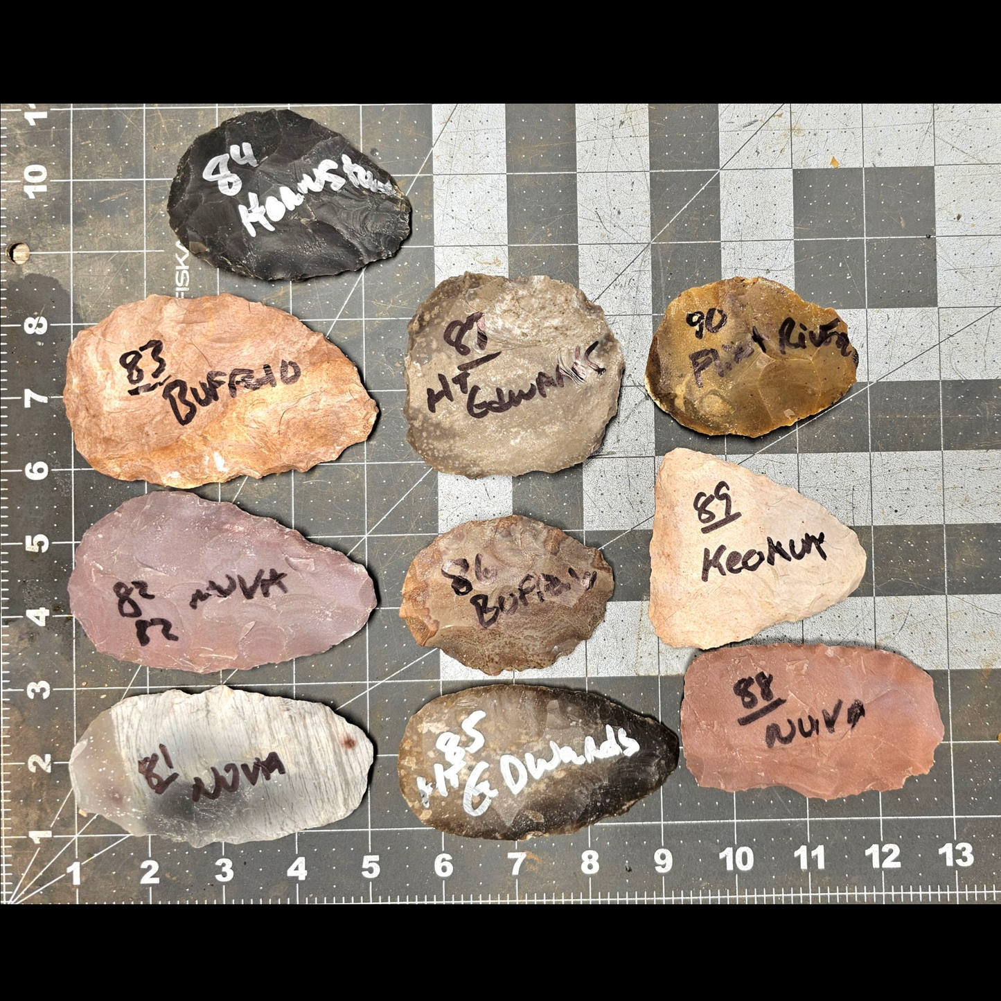 Page 9 Bifaces, Flintknapping Stone, Flint , Chert