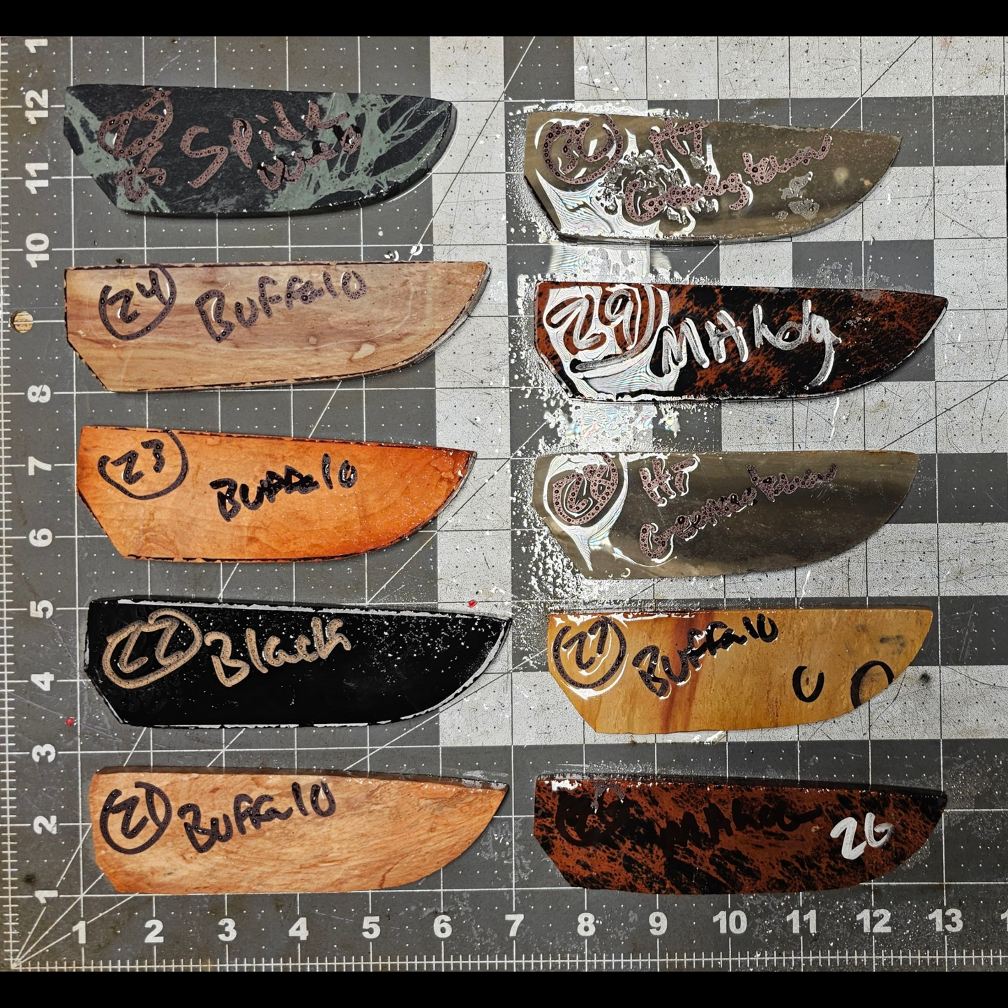 Page 3, Knife Blade Preforms,Flintknapping Slabs.