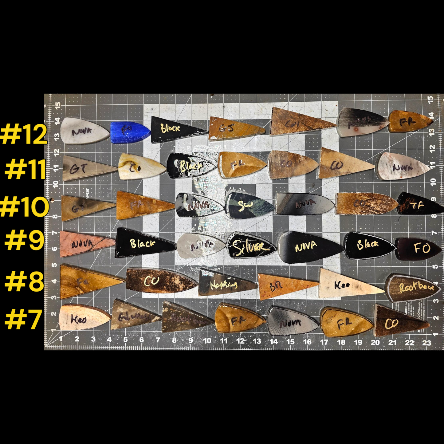Page 2 Arrowhead Preforms, Mixed Material Performs,Flintknapping Slabs.