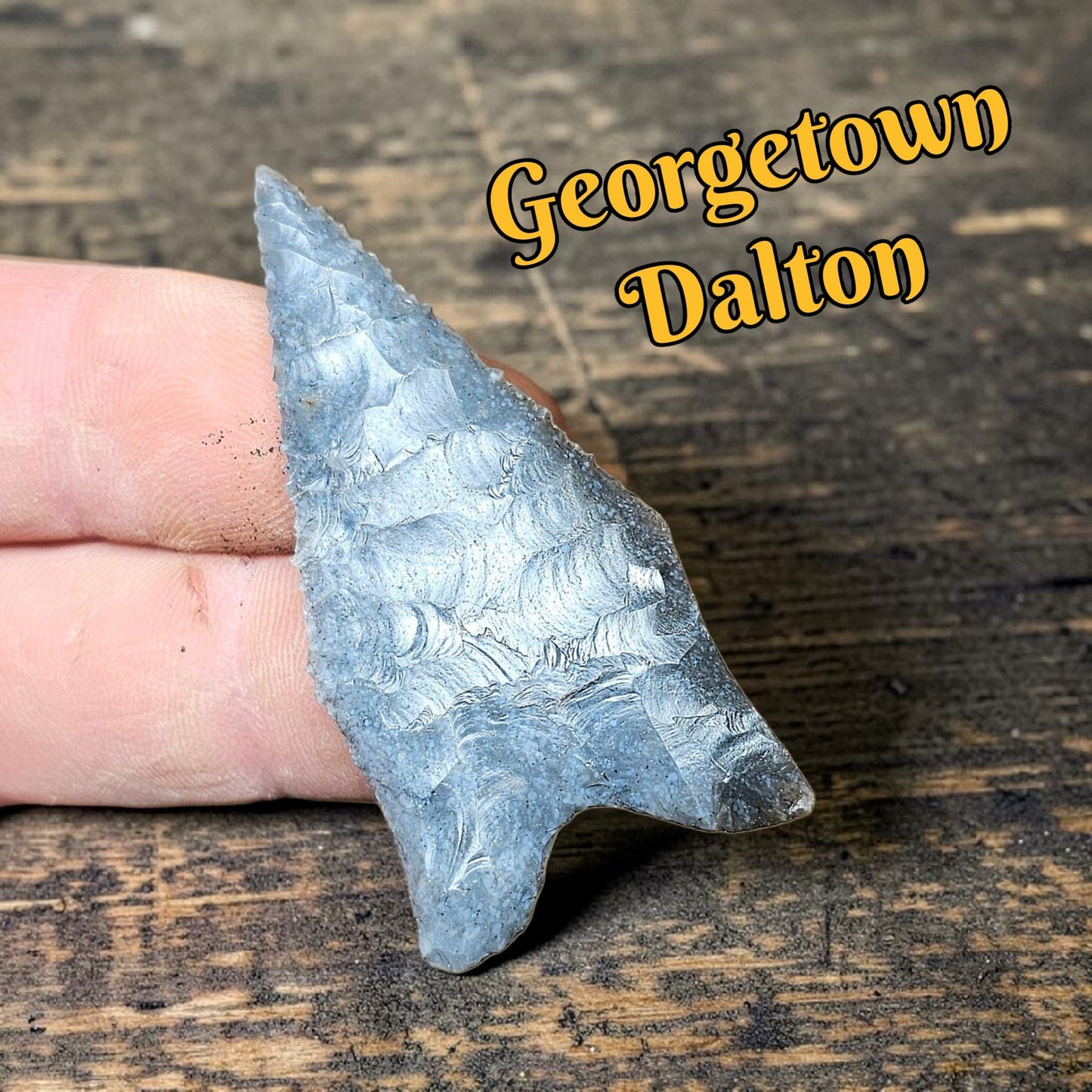 Modern Dalton Arrowhead / Georgetown Chert Arrowhead/ Spear Point