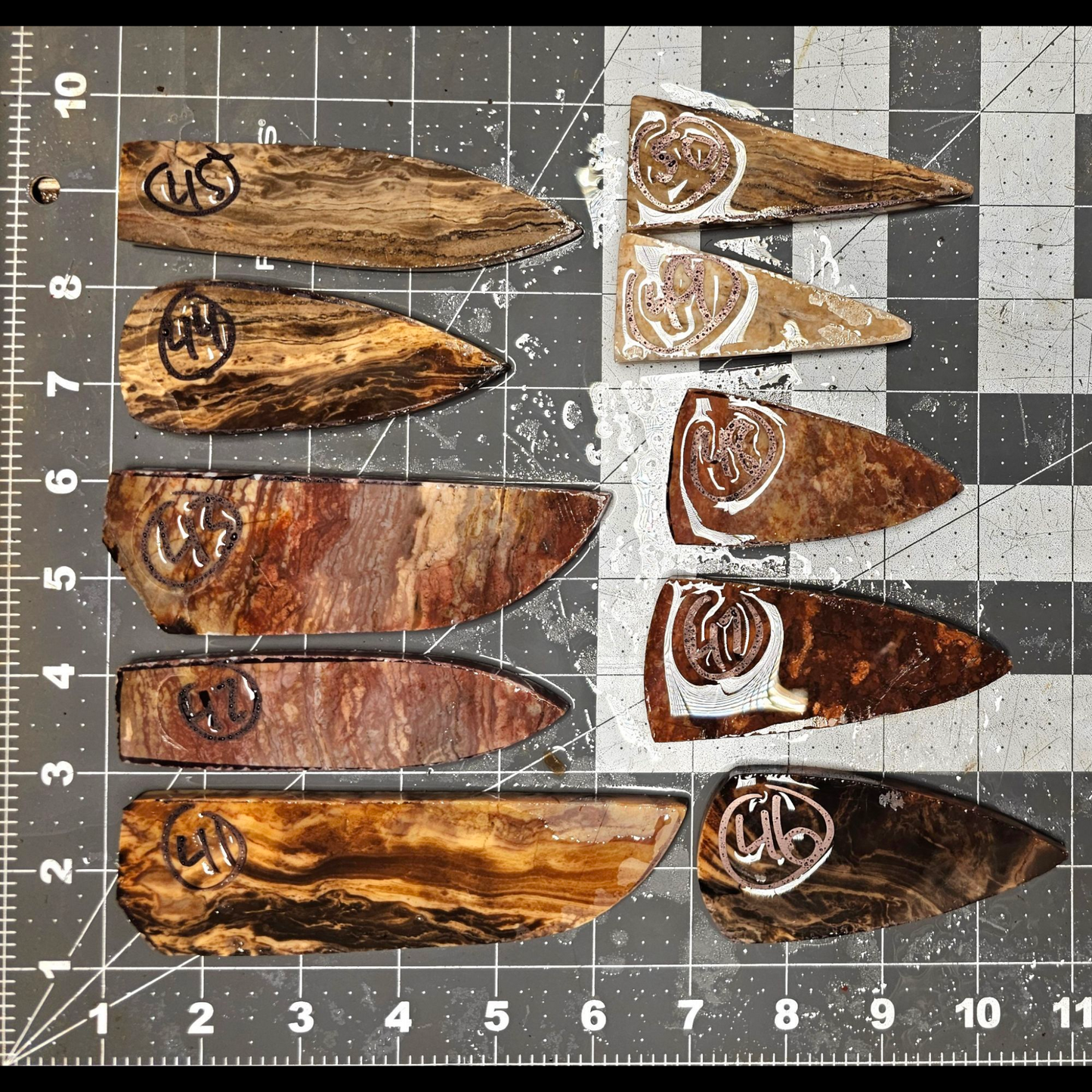 Page 5, Alibates Preforms,Flintknapping Slabs.