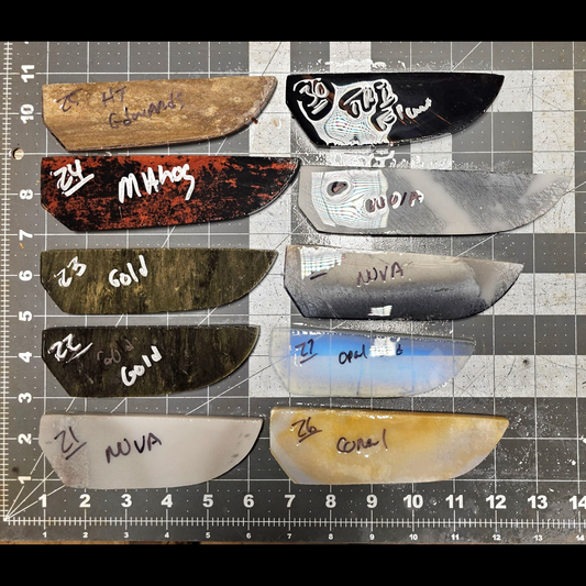 Page 3, Knife Blade Preforms,Flintknapping Slabs.