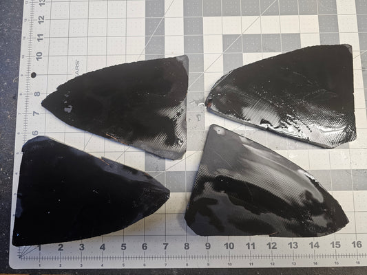 Obsidian Percussion Slabs, Flintknapping Slabs