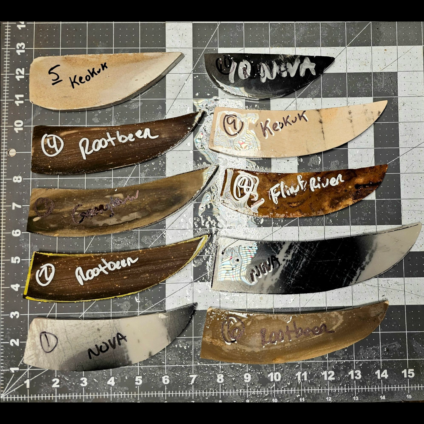 Page 1 Corner Tang, Preforms,Flintknapping Slabs.