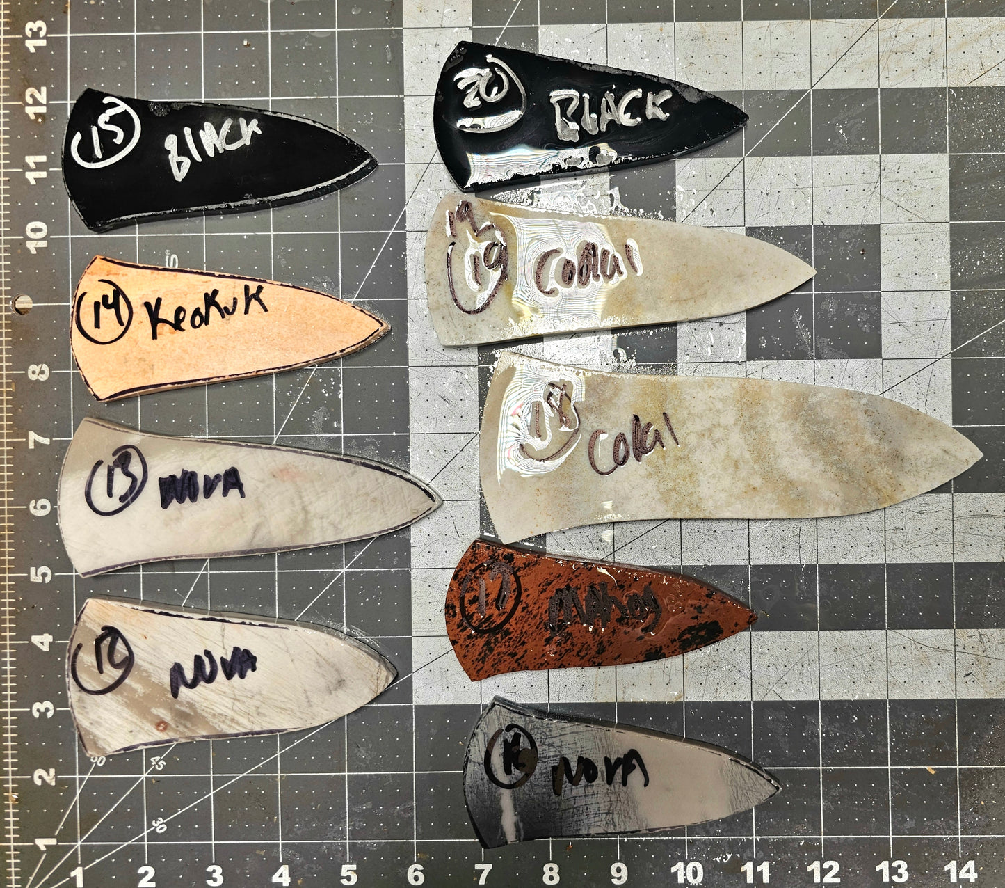 Page 2 Ross Blade Preforms,Flintknapping Slabs.