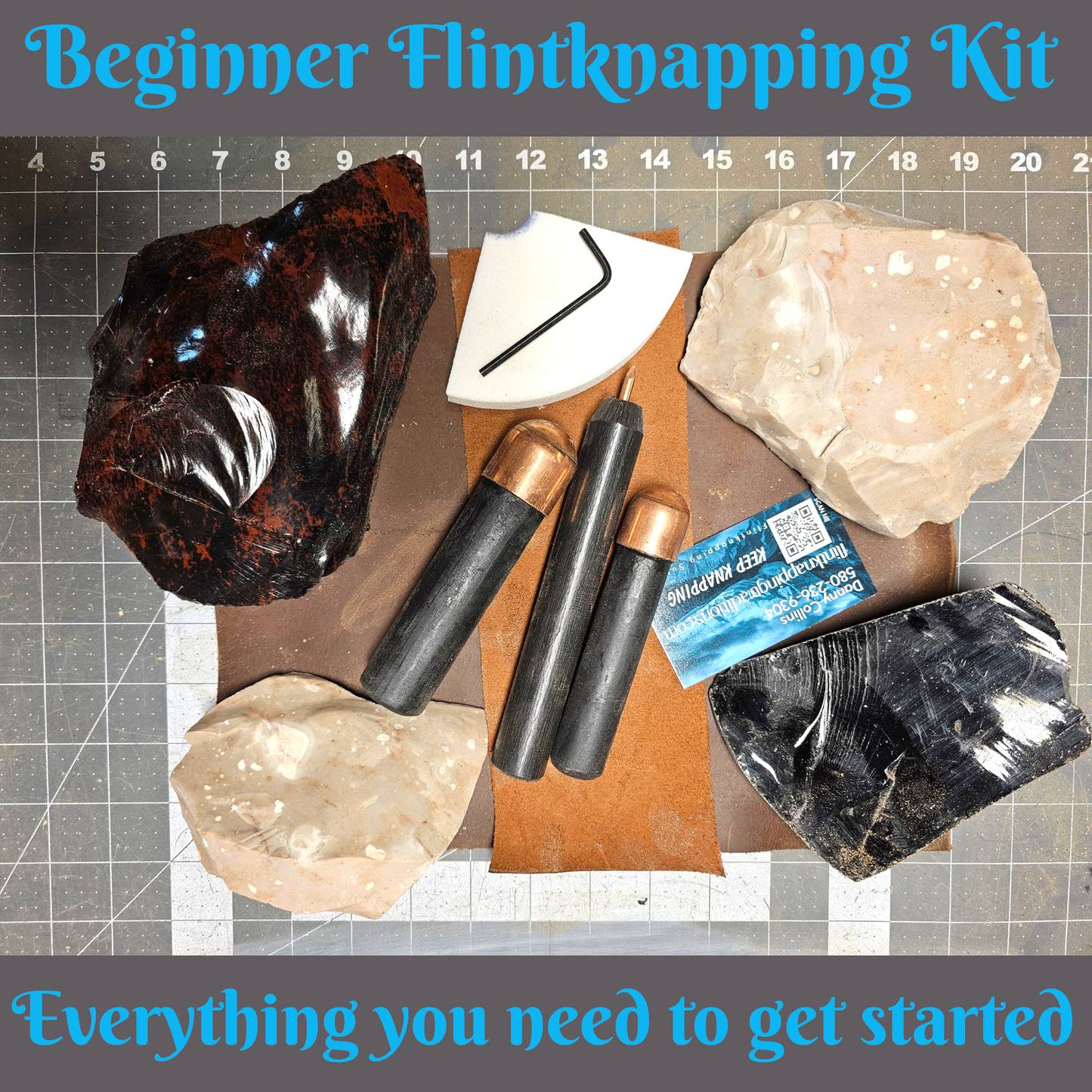 Beginner Flintknapping Kit, Everything You Need To Start Flintknapping