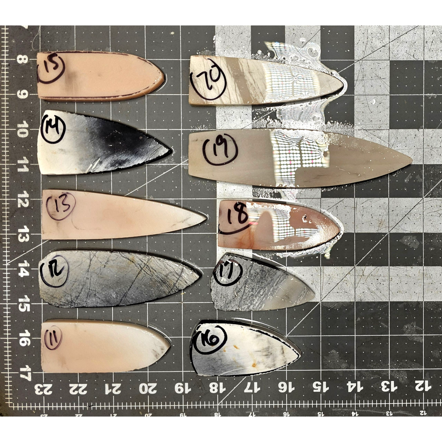 Page 2 Novaculite Preforms, Flintknapping Slabs.