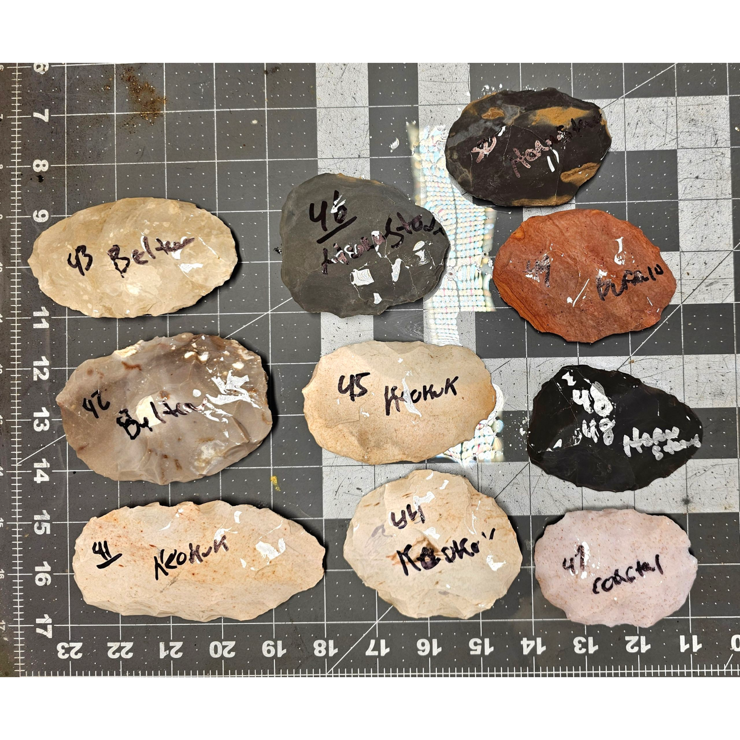 Page 5 Bifaces, Flintknapping Stone, Flint , Chert