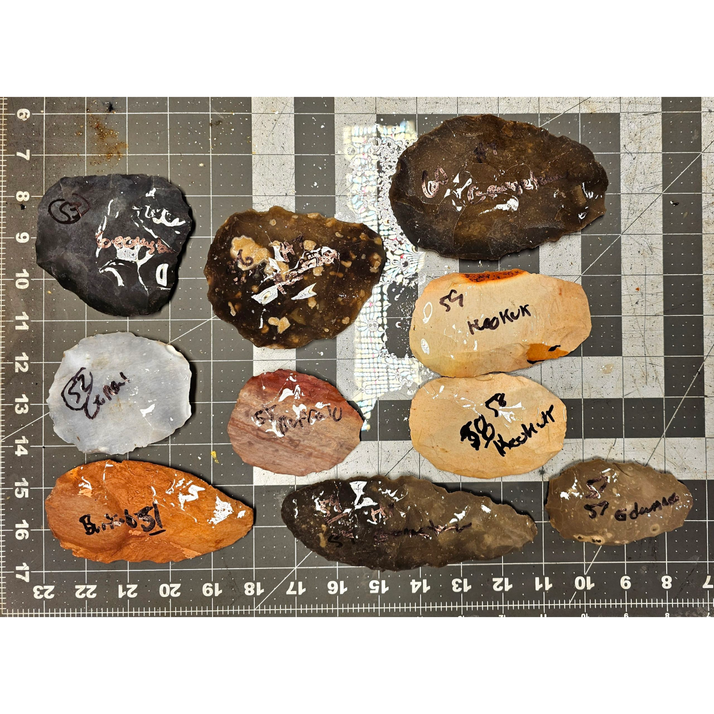 Page 6 Bifaces, Flintknapping Stone, Flint , Chert
