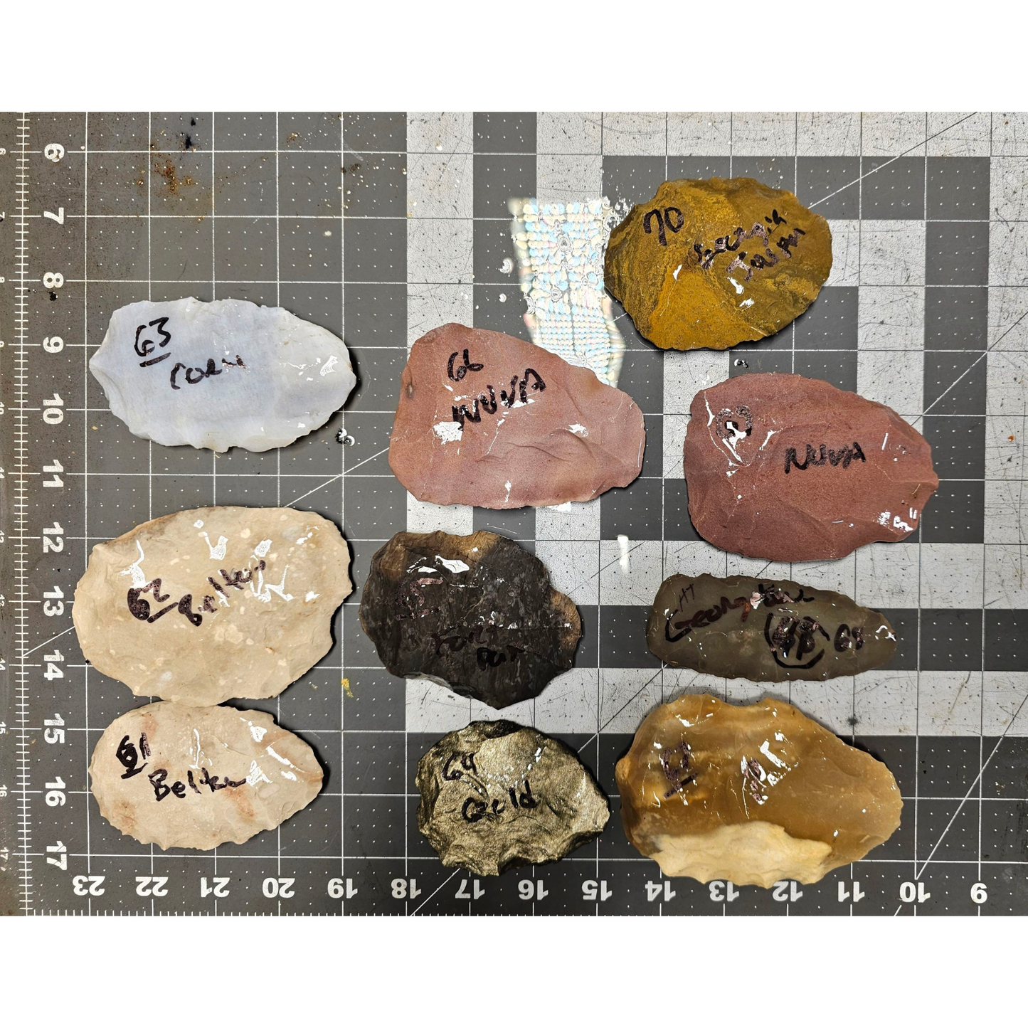 Page 7 Bifaces, Flintknapping Stone, Flint , Chert