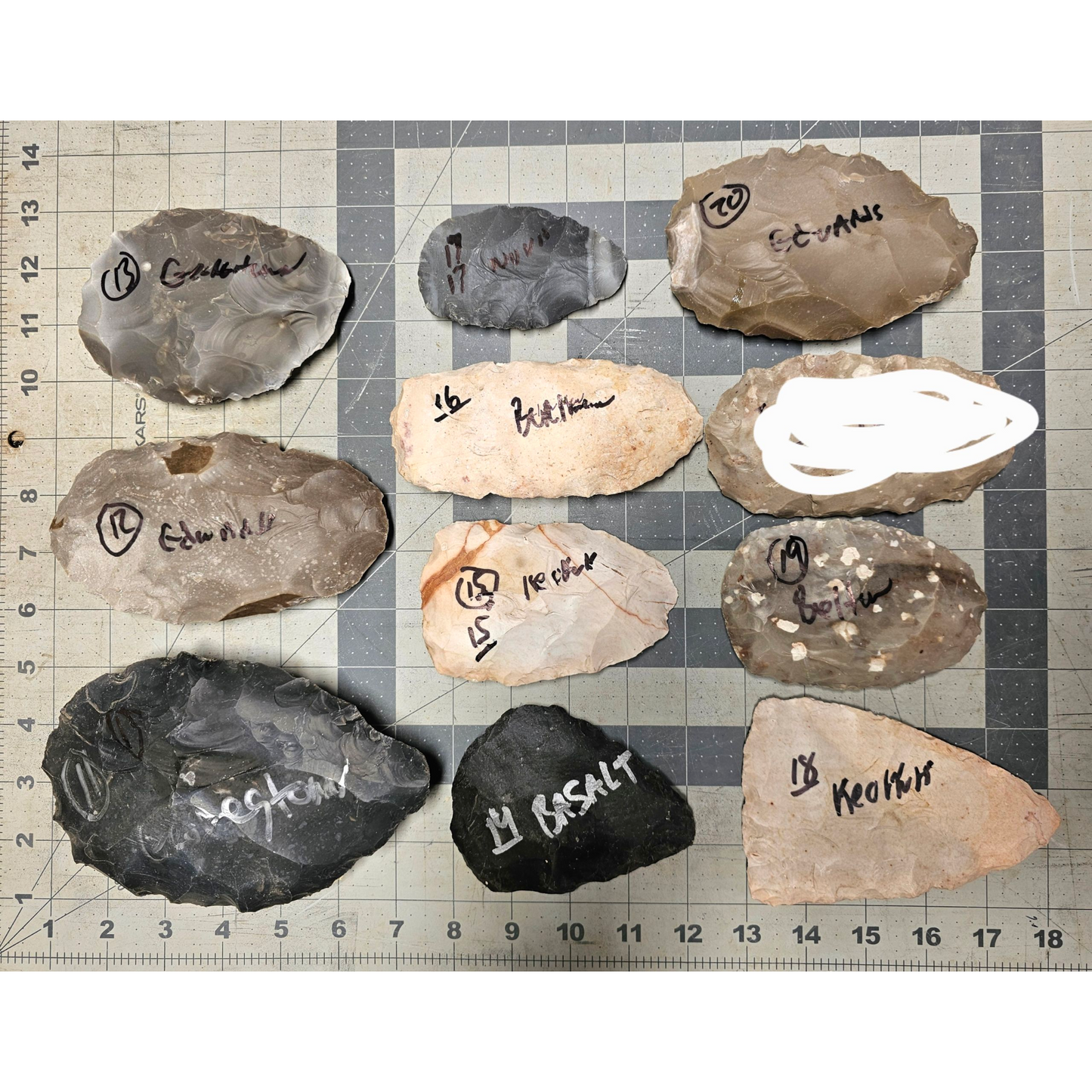 Page 2 Bifaces, Flintknapping Stone, Flint , Chert