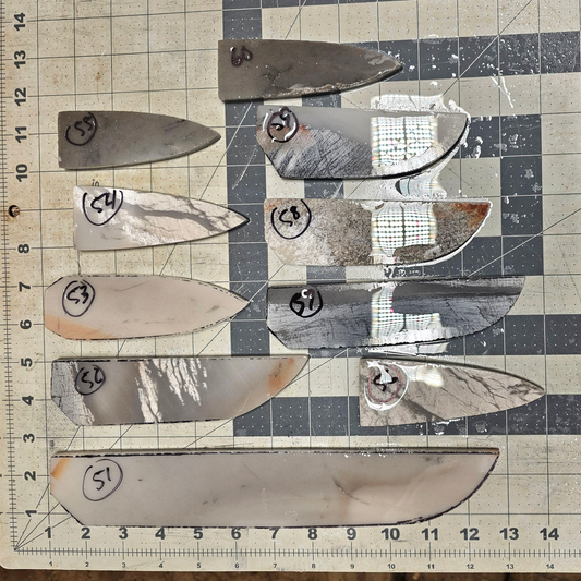 Page 6 Novaculite Preforms, Flintknapping Slabs.