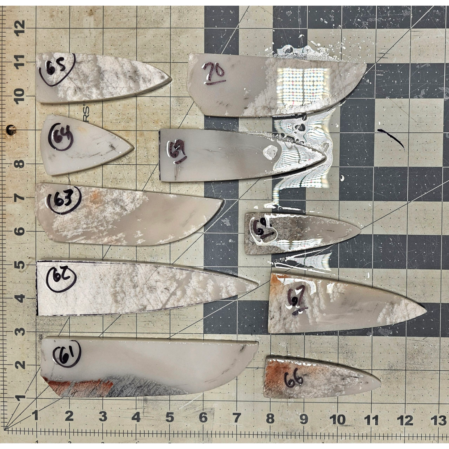 Page 7 Novaculite Preforms, Flintknapping Slabs.