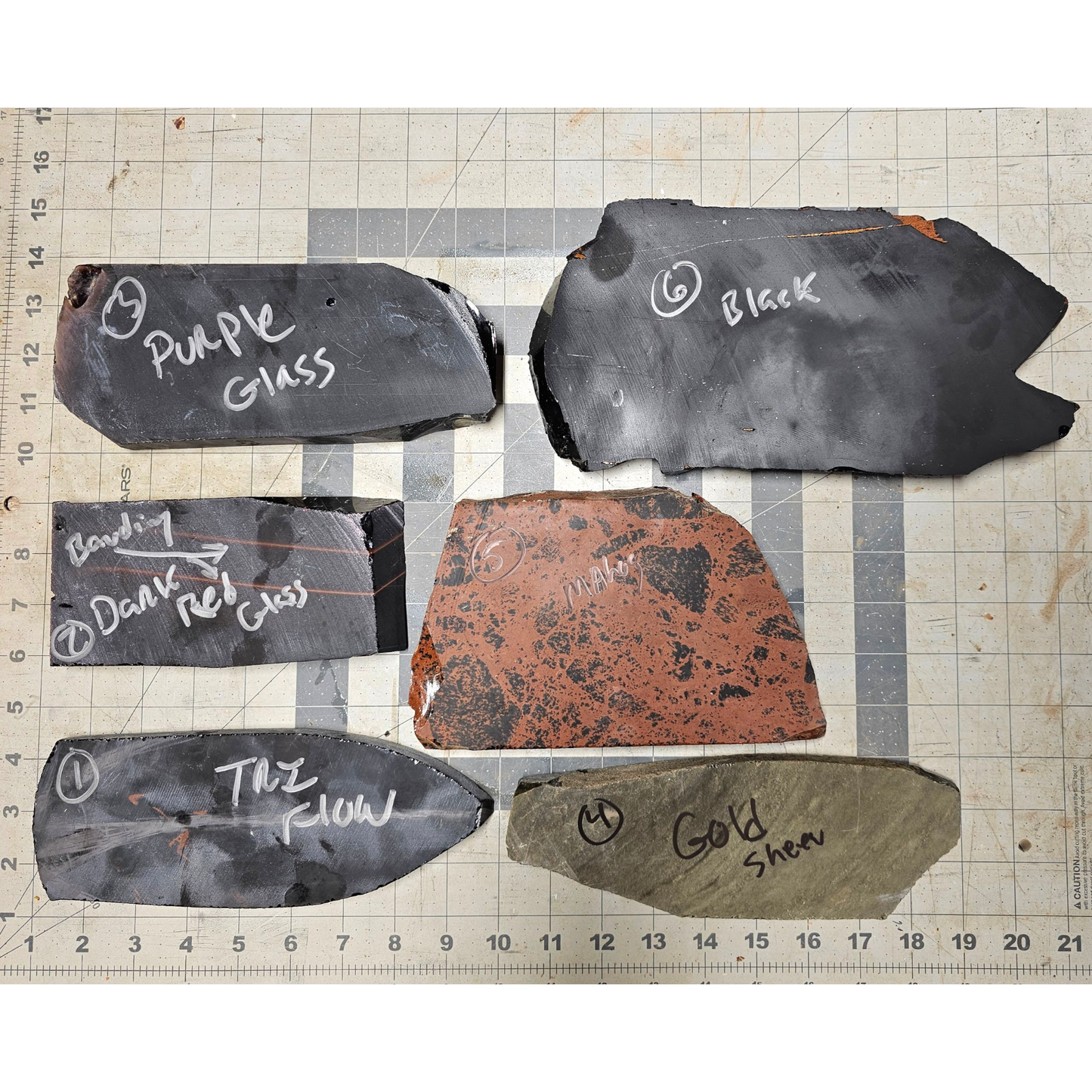 Page 1 Percussion Slabs, Flintknapping Percussion Slabs