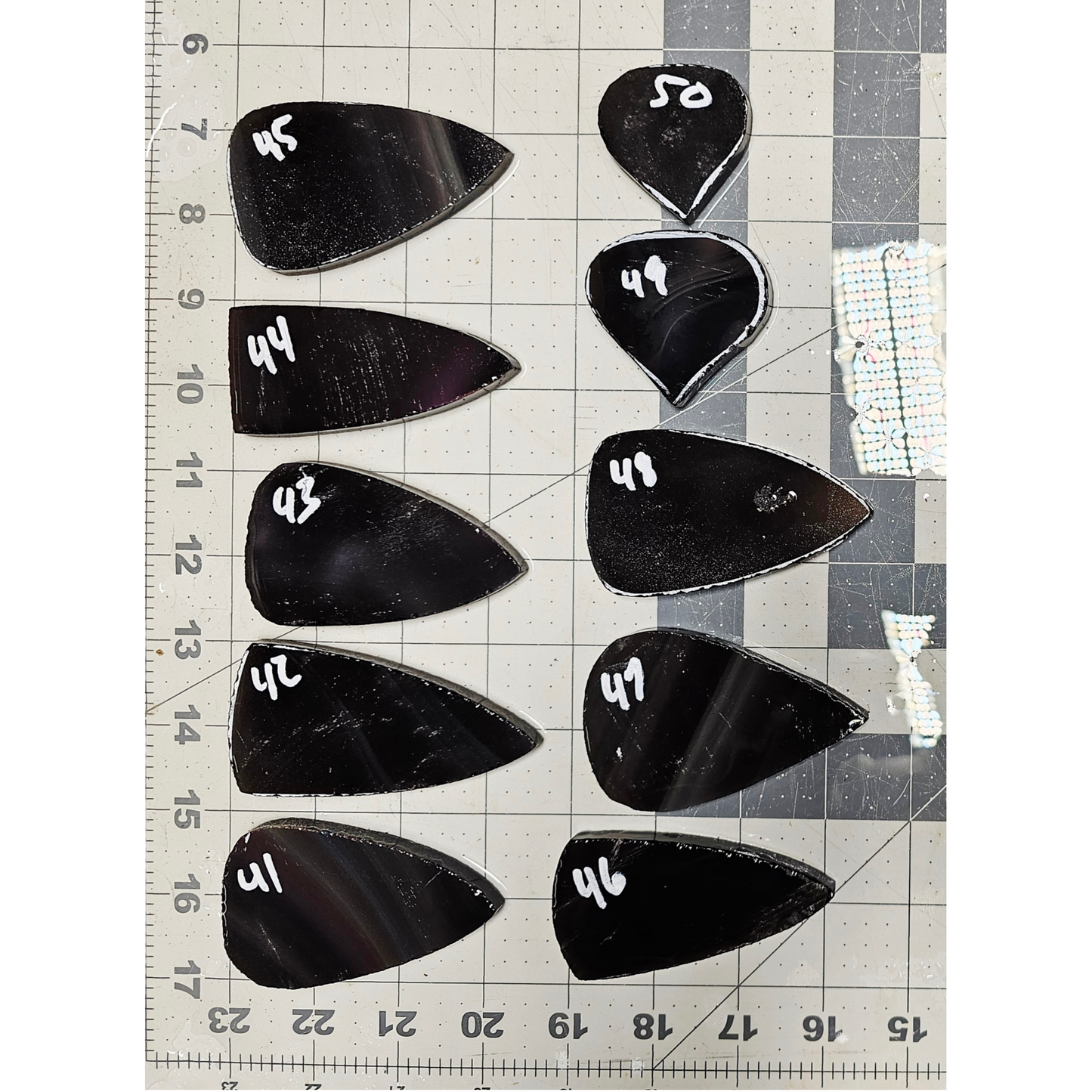 Page 5 Rainbow Obsidian Preforms, Flintknapping Slabs.