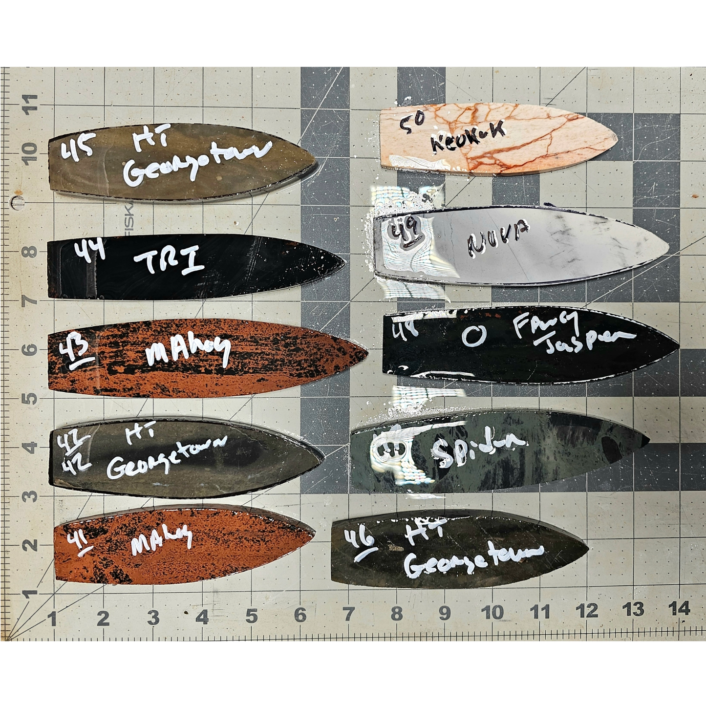Page 5 Agate Basin Preforms,Flintknapping Slabs.