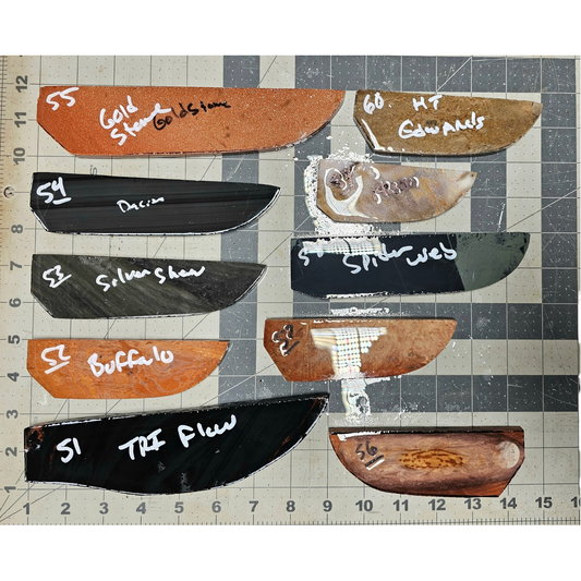 Page 6, Knife Blade Preforms,Flintknapping Slabs.