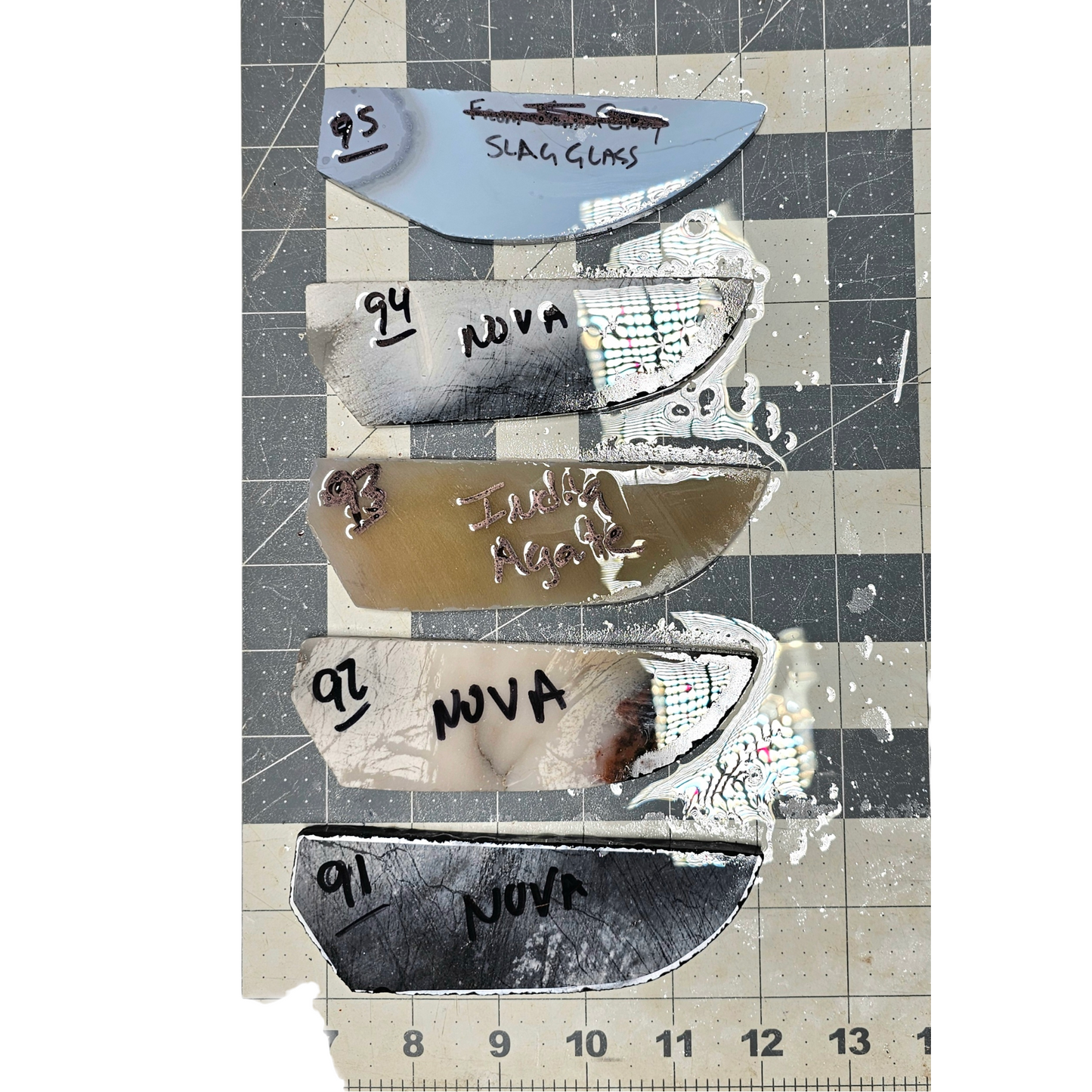 Page 10, Knife Blade Preforms,Flintknapping Slabs.