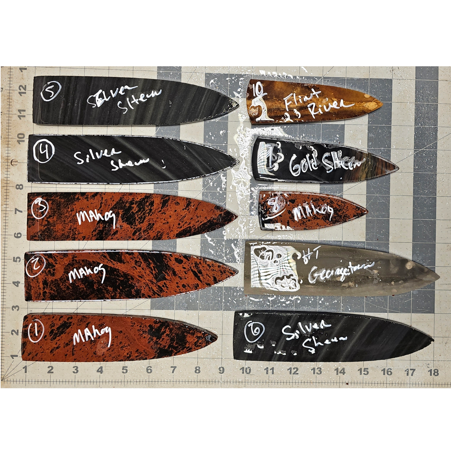 Page 1, Dagger Blade, Sloan Dalton, Holland, Hardin Performs,Flintknapping Slabs.