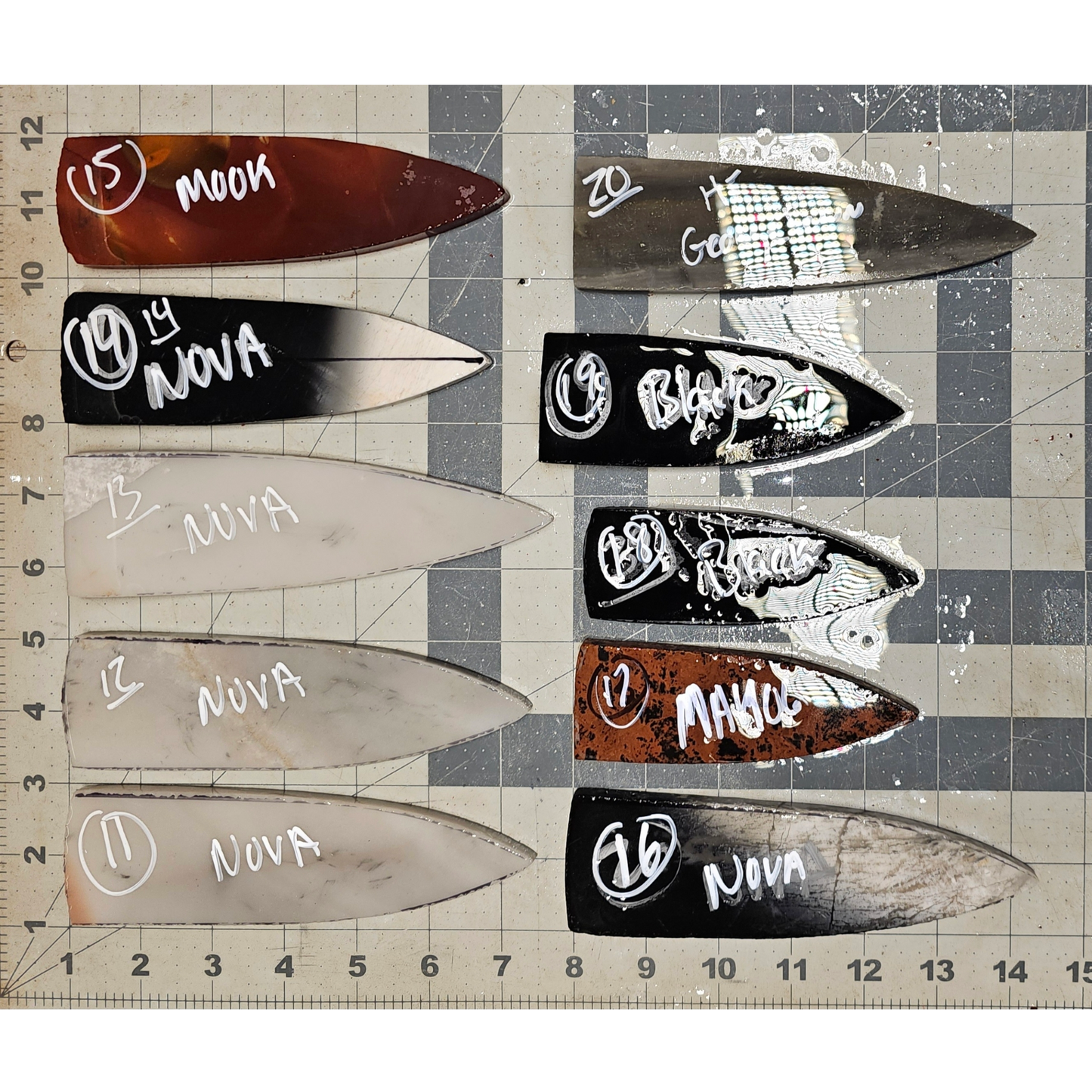 Page 2, Dagger Blade, Sloan Dalton, Holland, Hardin Performs,Flintknapping Slabs.