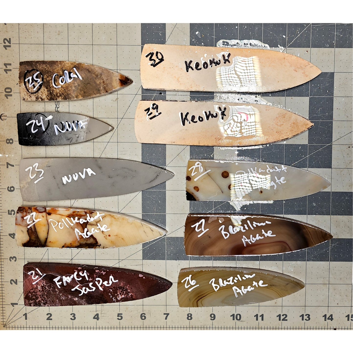 Page 3, Dagger Blade, Sloan Dalton, Dalton, Holland, Hardin Performs,Flintknapping Slabs.